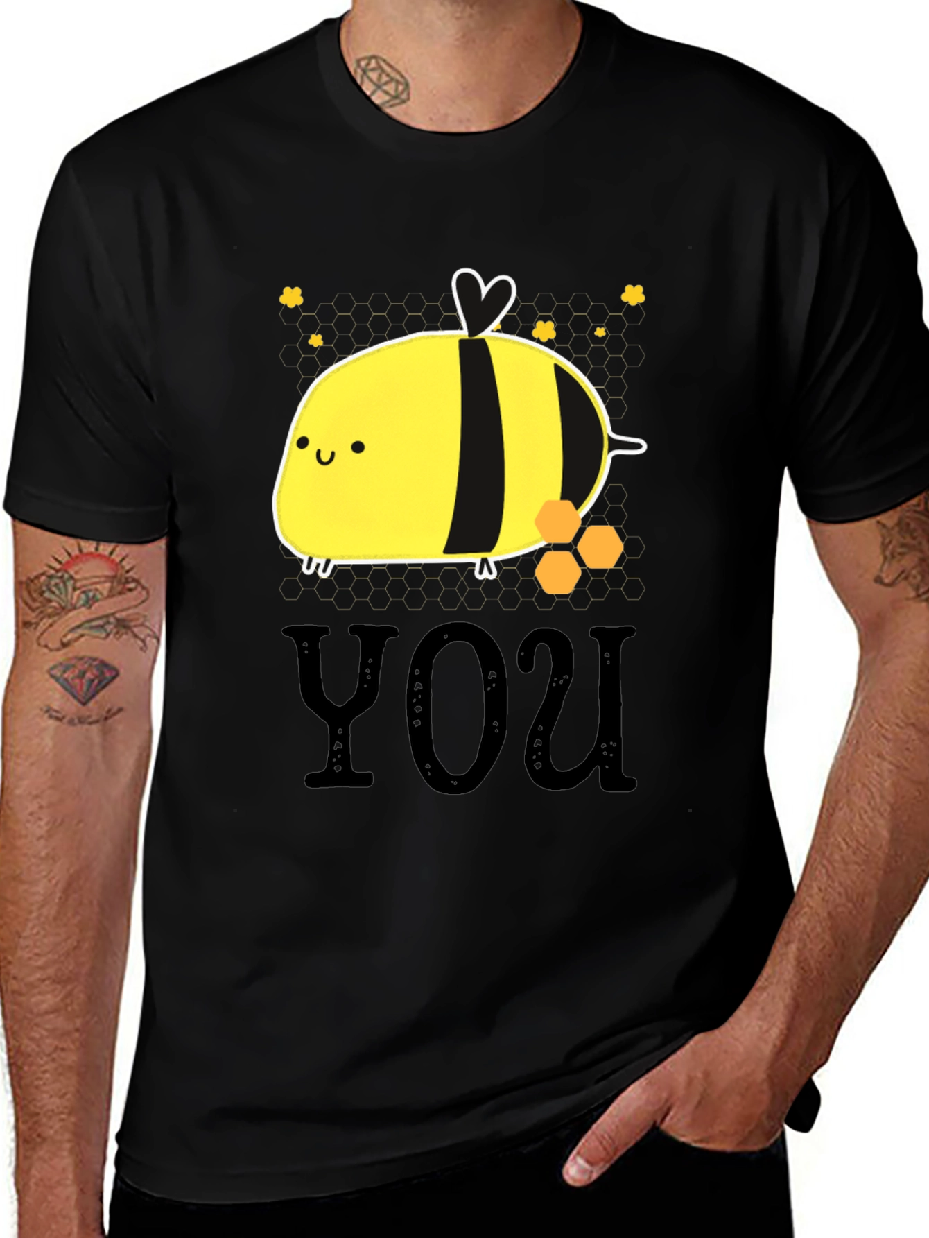 Variant 23 of Cute Bee Graphic Tee - Be You!