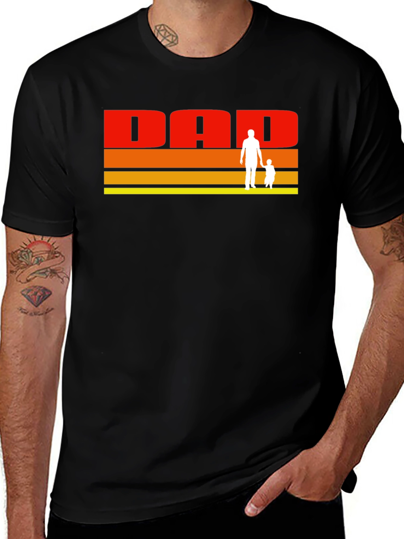 Variant 13 of Dad Retro Style Graphic Tee - Father's Day Gift