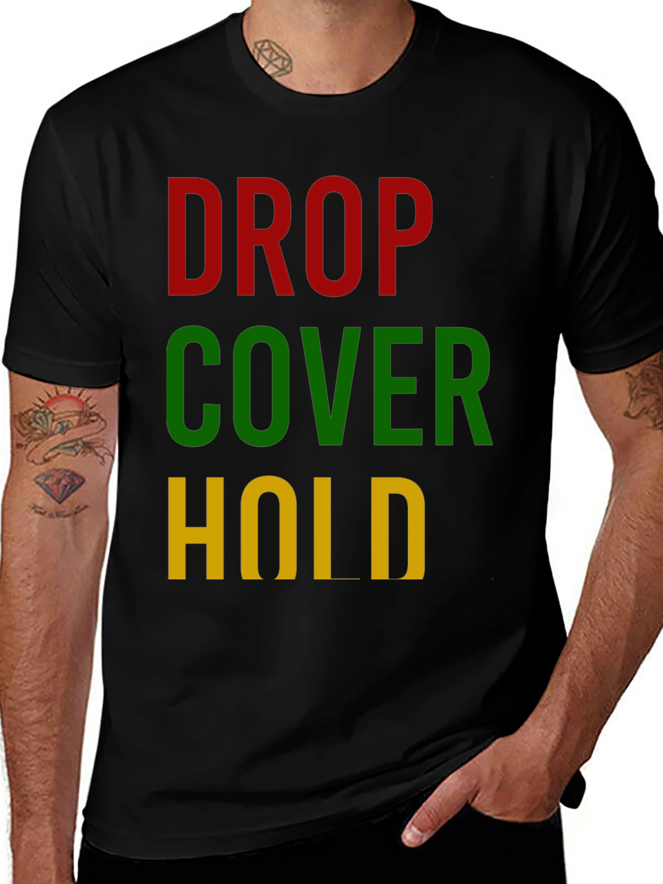 Drop Cover Hold T-Shirt - Emergency Response