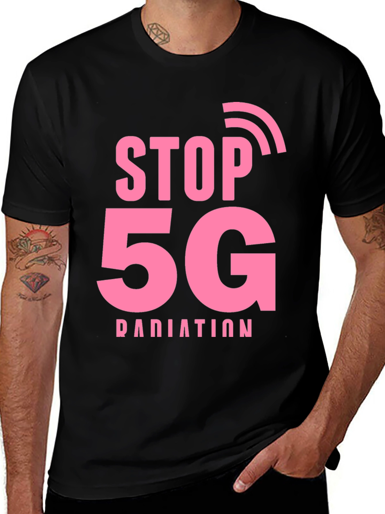 Stop 5G Radiation T-Shirt - Protest Tee