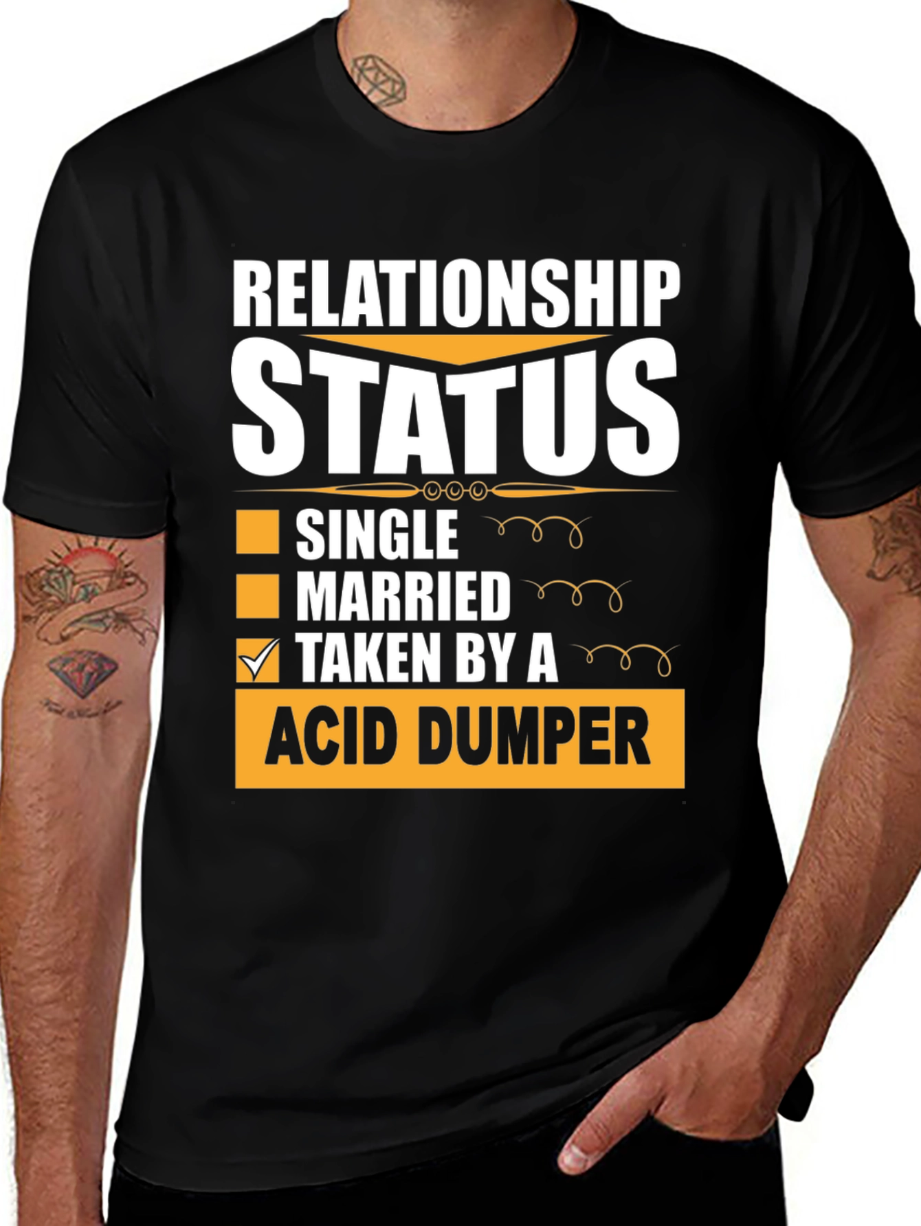 Variant 29 of Relationship Status Acid Dumper Graphic Tee