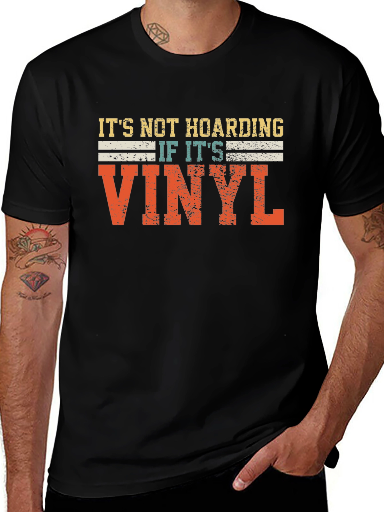 Variant 5 of Vinyl Record Collector T-Shirt - "It's Not Hoarding"