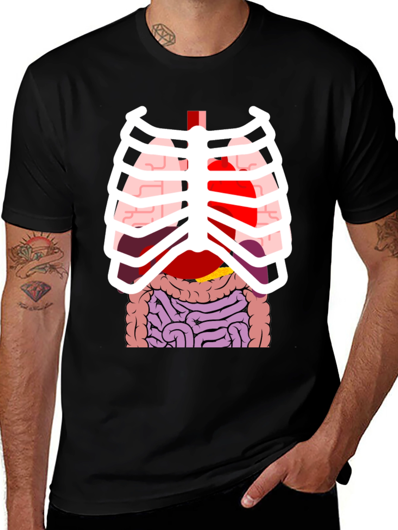 Variant 11 of Anatomy Graphic Tee - Human Body Skeleton Shirt