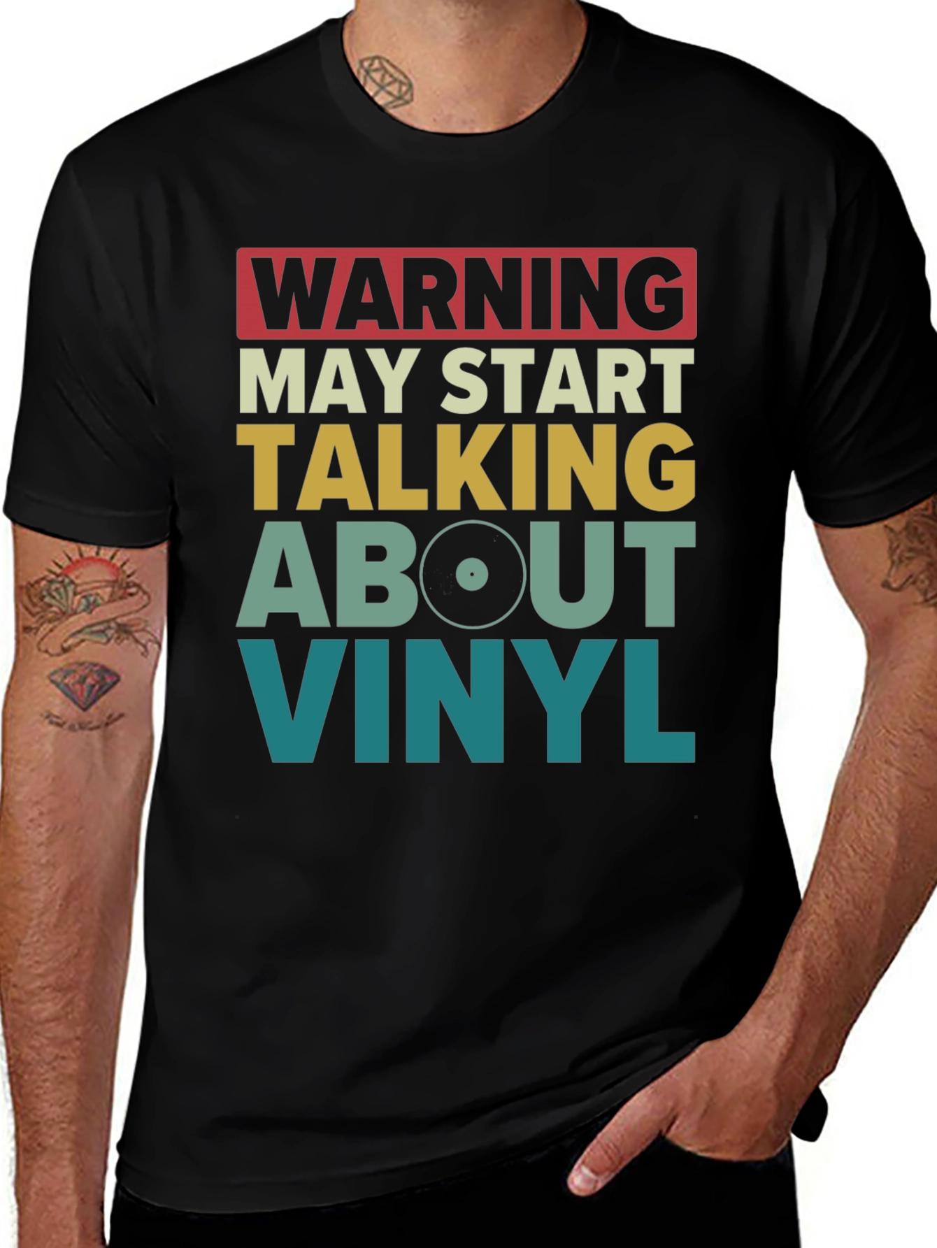 Variant 20 of Warning May Start Talking About Vinyl T-Shirt