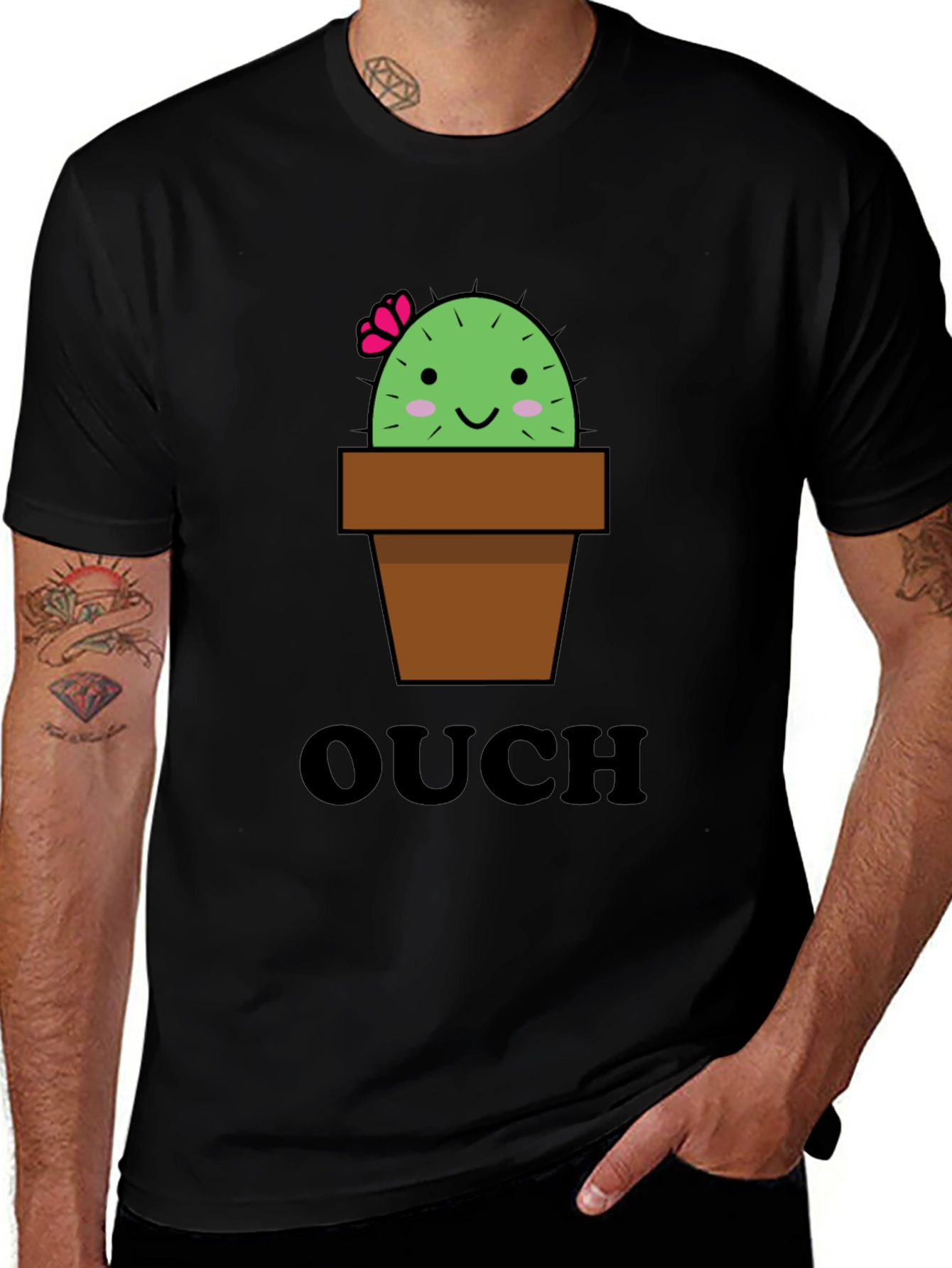 Variant 24 of Ouch Cactus Graphic Tee