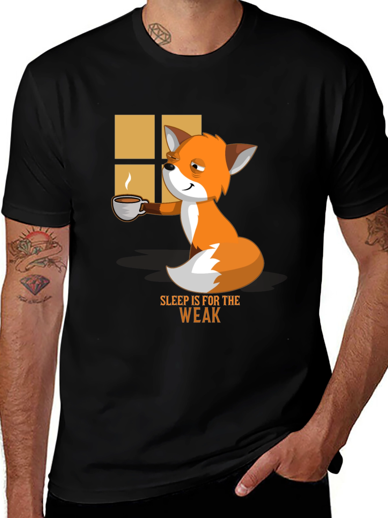 Variant 22 of Sleep is for the Weak Funny Fox T-Shirt