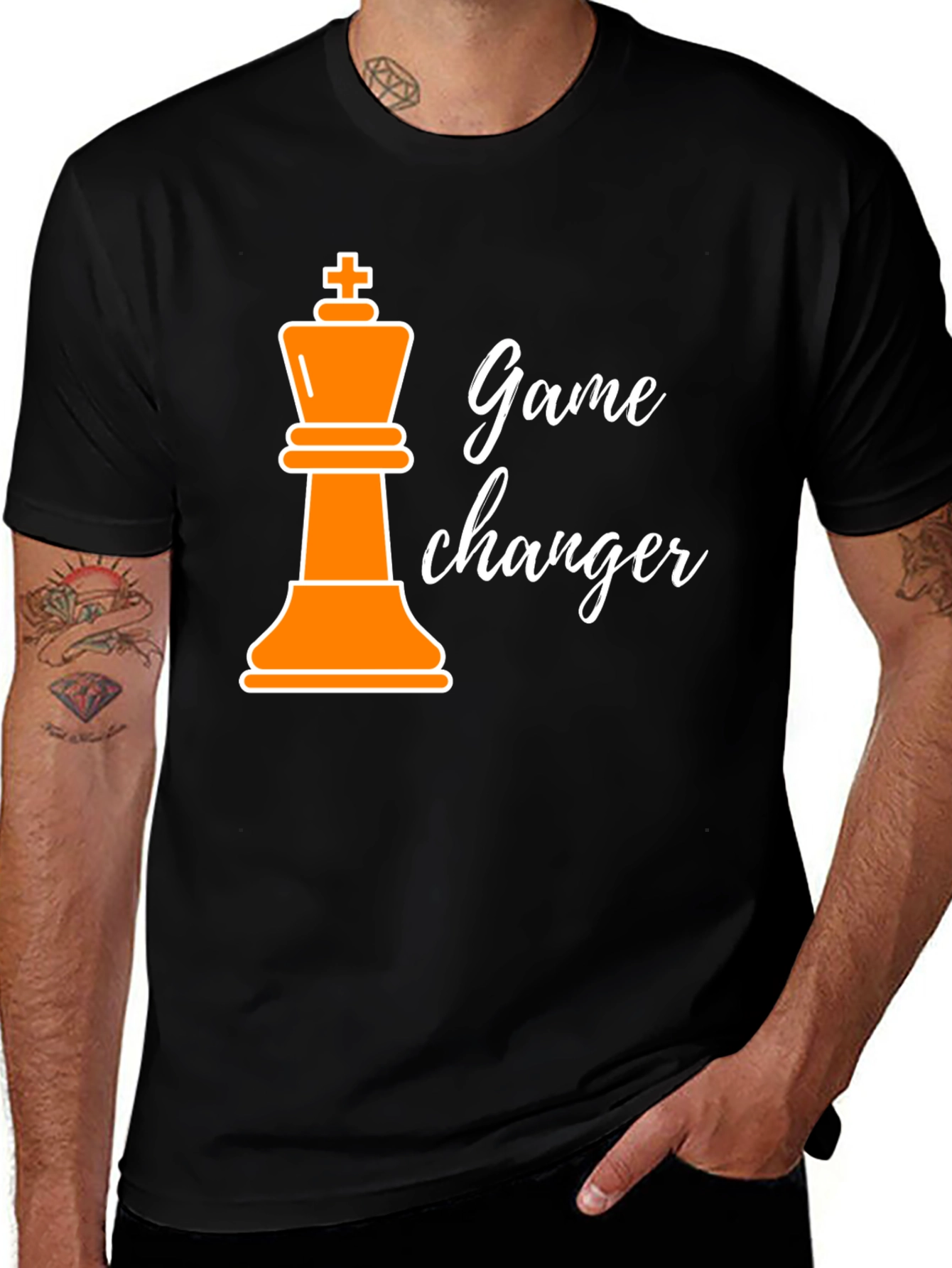 Variant 10 of Game Changer T-Shirt - Chess King Design