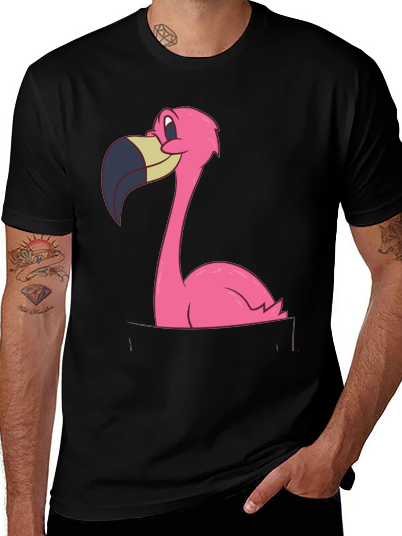 Flamingo Pocket Print Tee