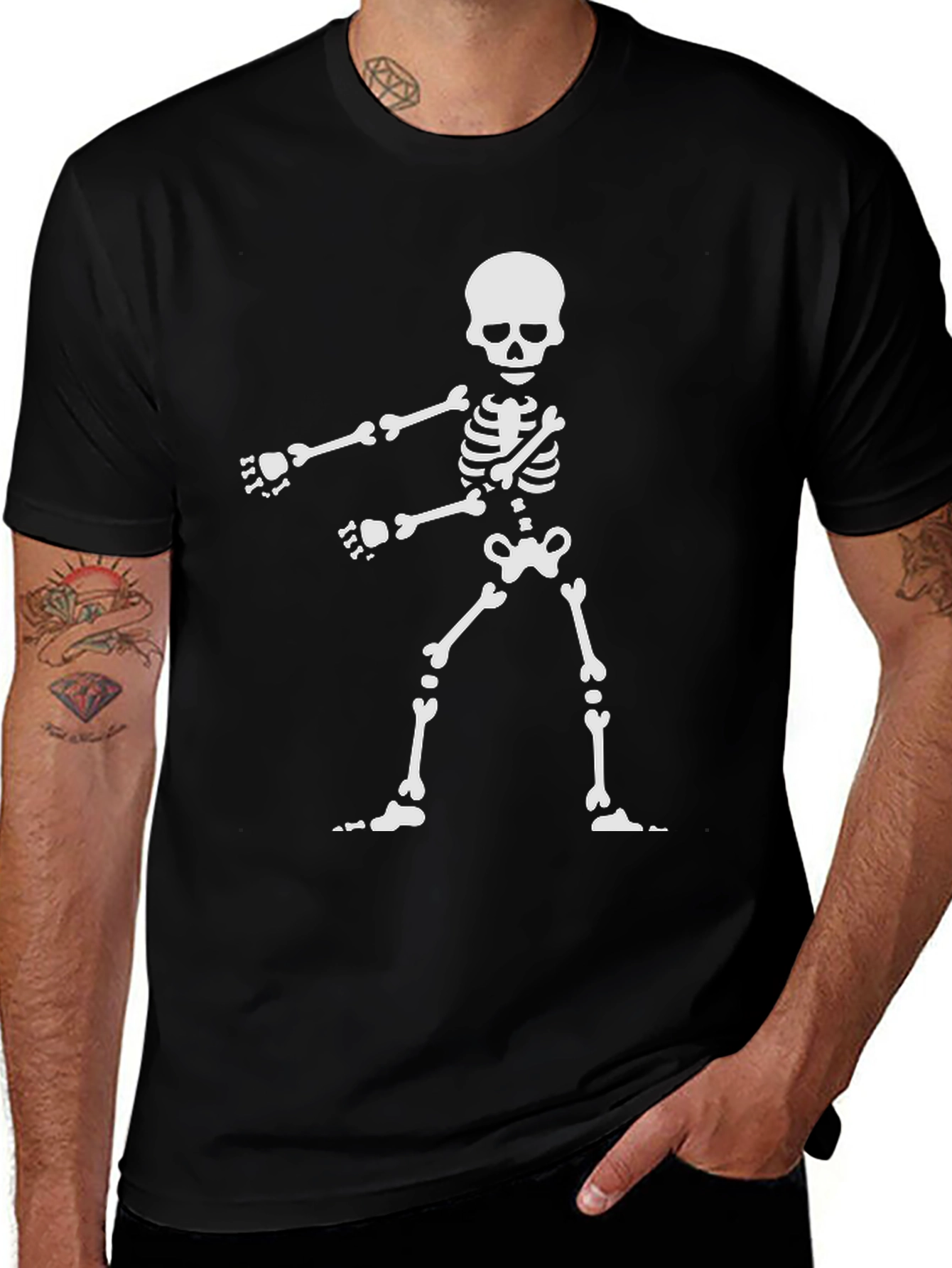 Variant 13 of Skeleton Dance Graphic T-Shirt - Spooky Season Ready