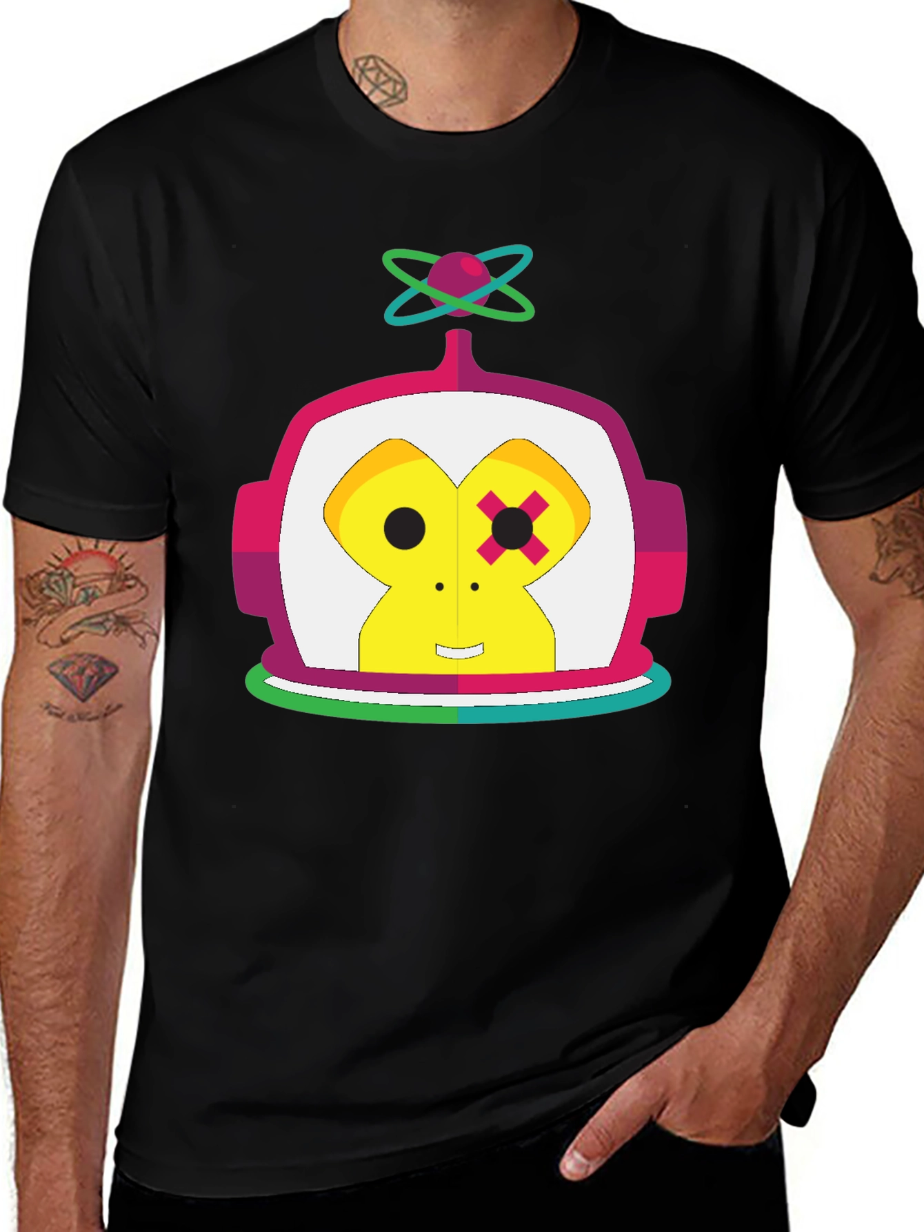 Variant 9 of Funky Monkey Astronaut Graphic T-Shirt