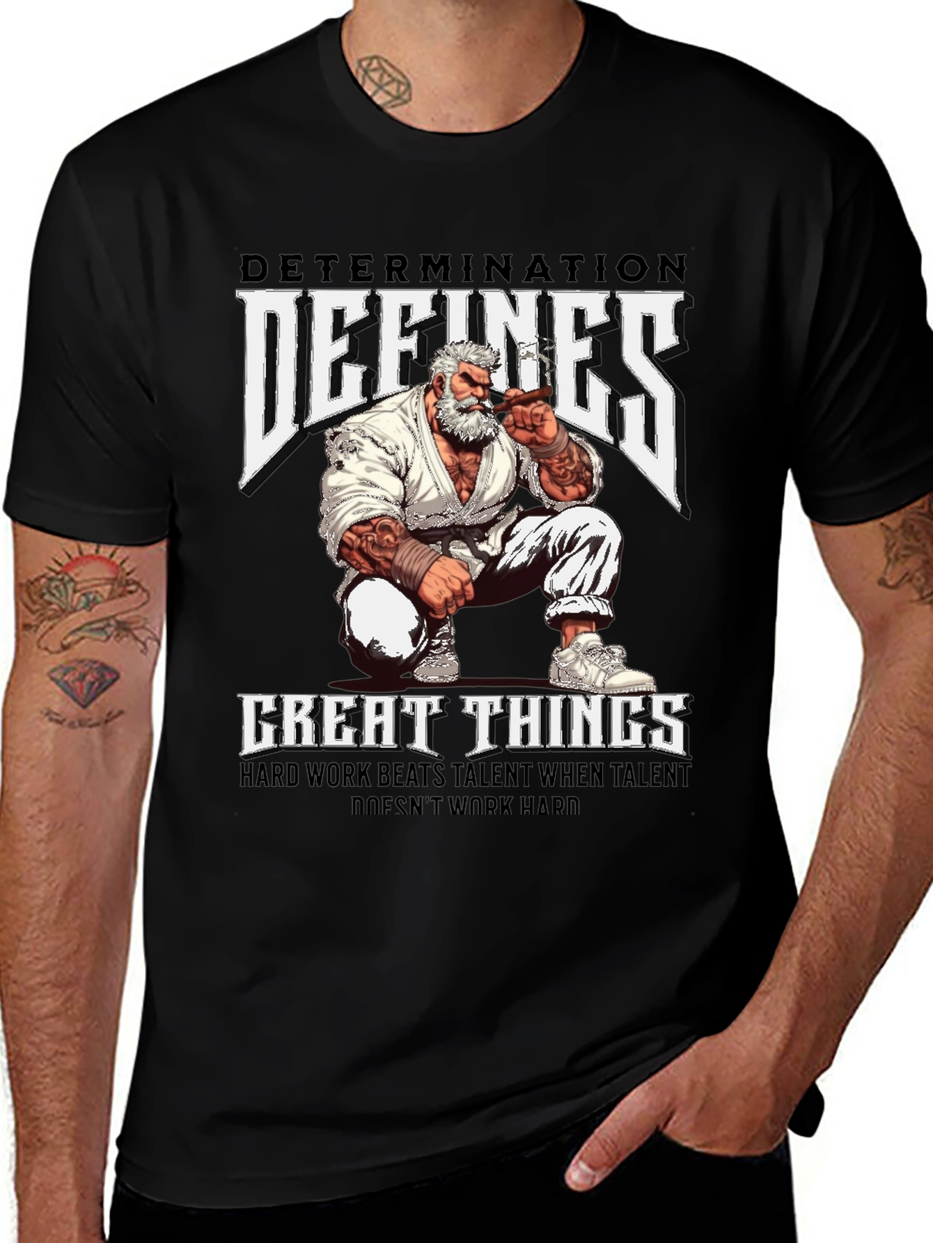 Variant 3 of Determination Defines Great Things Graphic T-Shirt