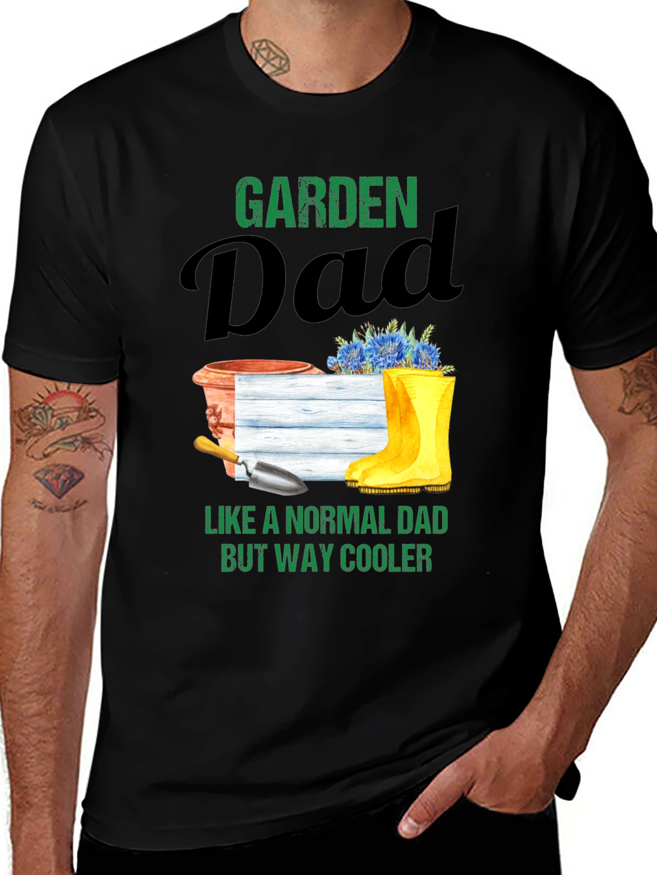 Garden Dad Graphic T-Shirt - Way Cooler Than Normal!