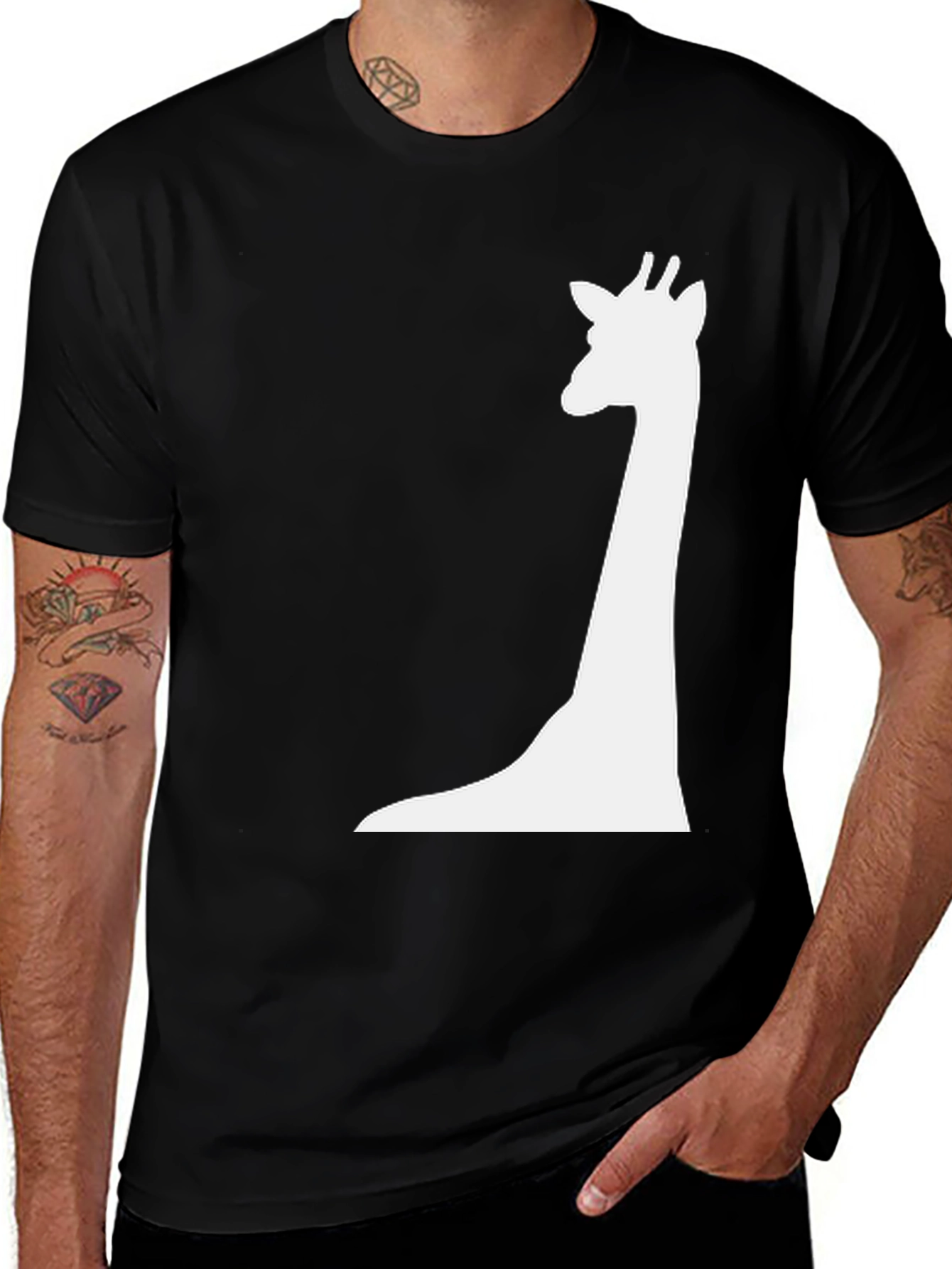 Variant 29 of Giraffe Graphic Tee - Cool Animal Lover Shirt