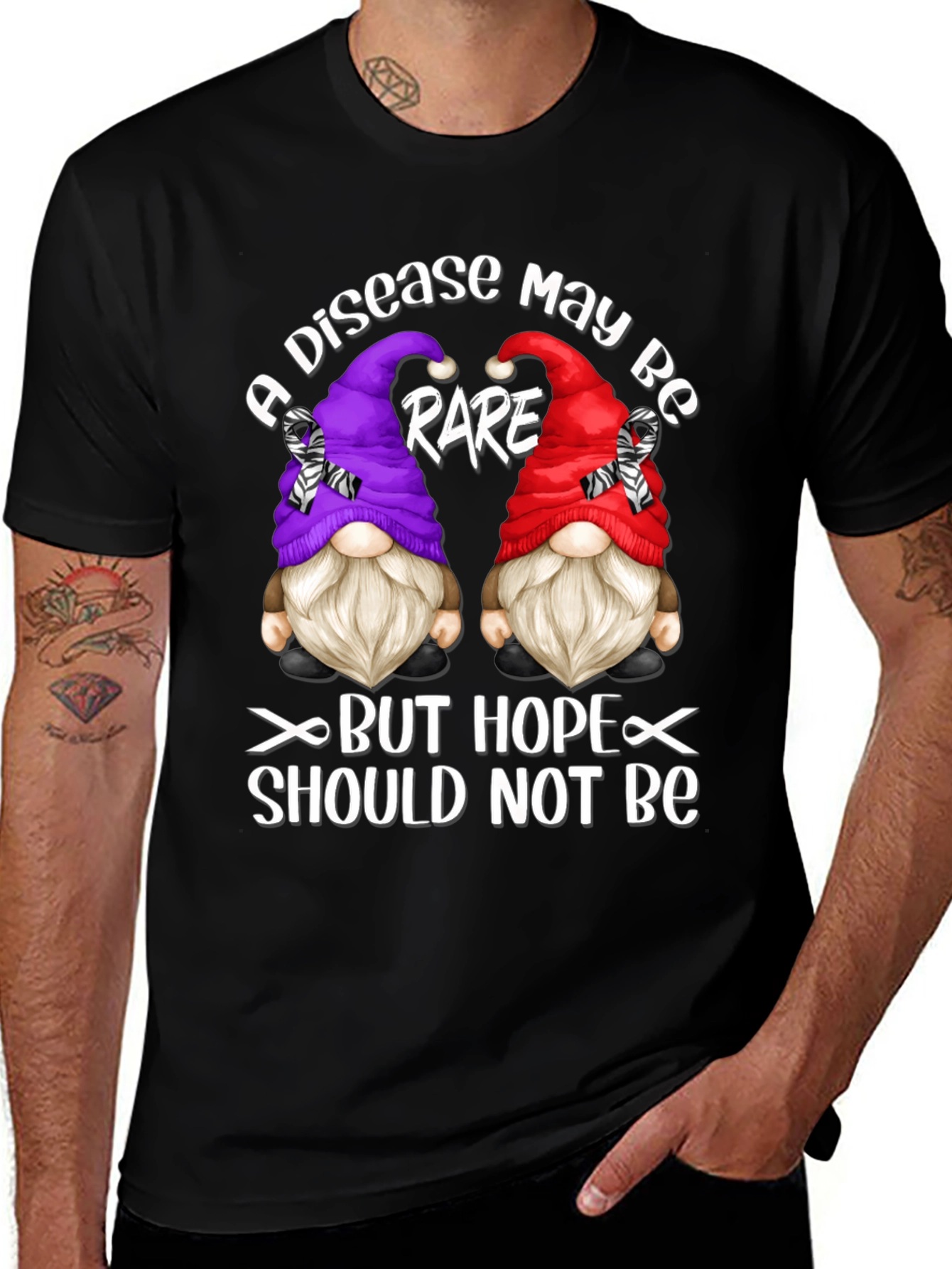 Rare Disease Hope Gnome T-Shirt