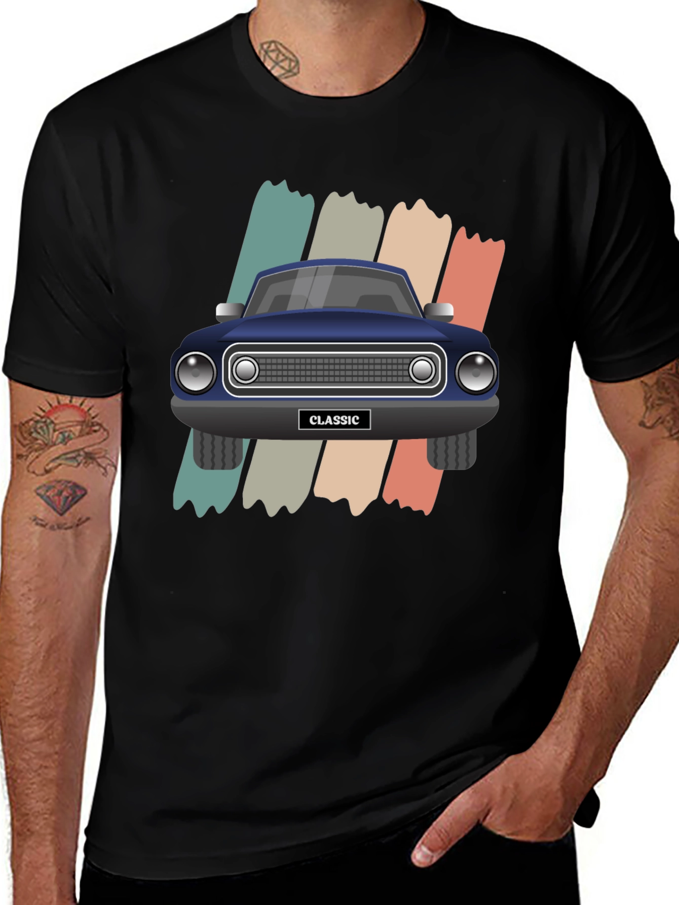 Variant 3 of Classic Car Graphic T-Shirt