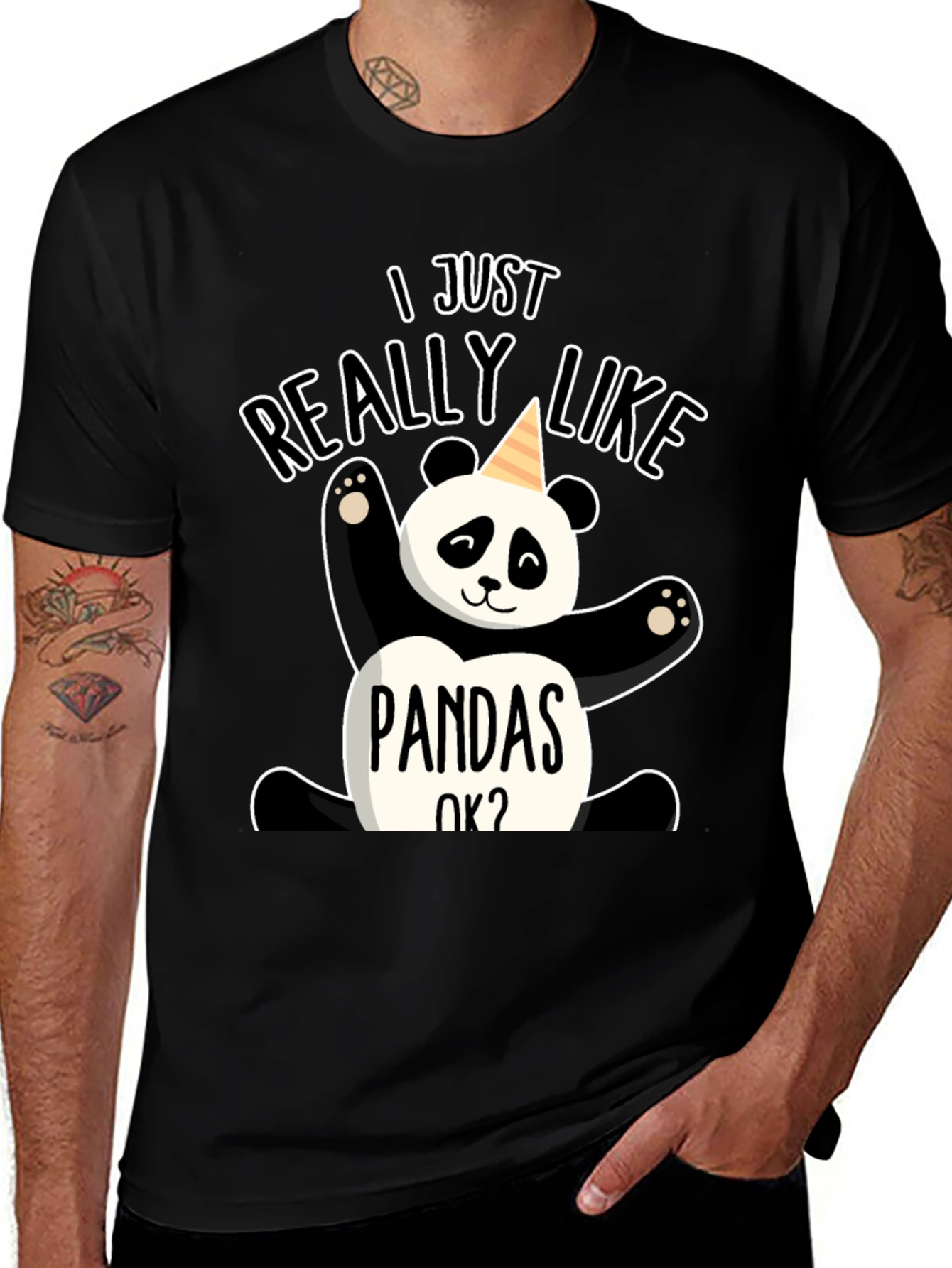 Variant 29 of I Just Really Like Pandas OK? Graphic Tee