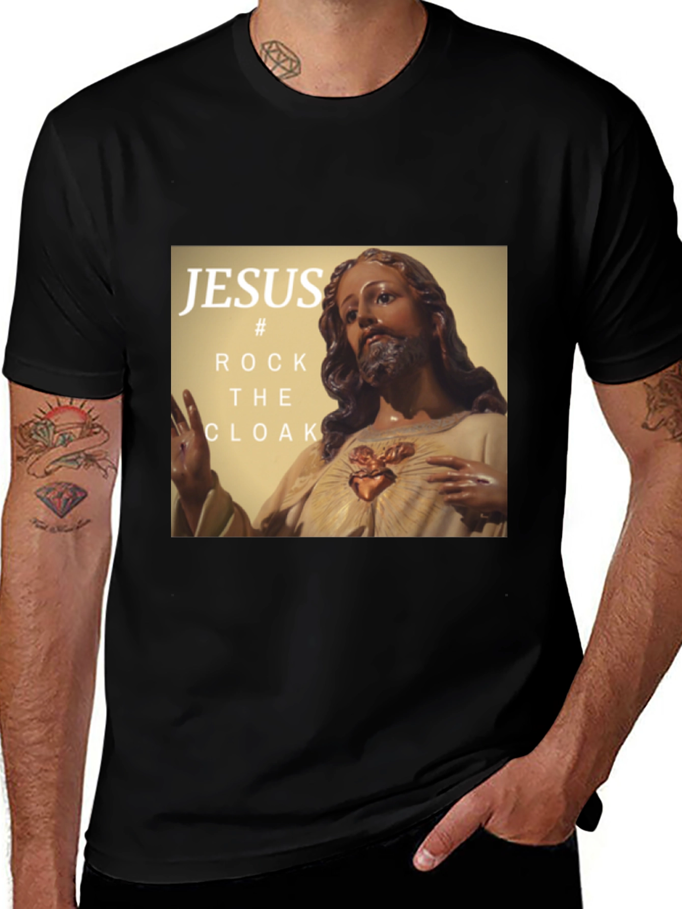 Variant 21 of Jesus Rock the Cloak Graphic T-Shirt