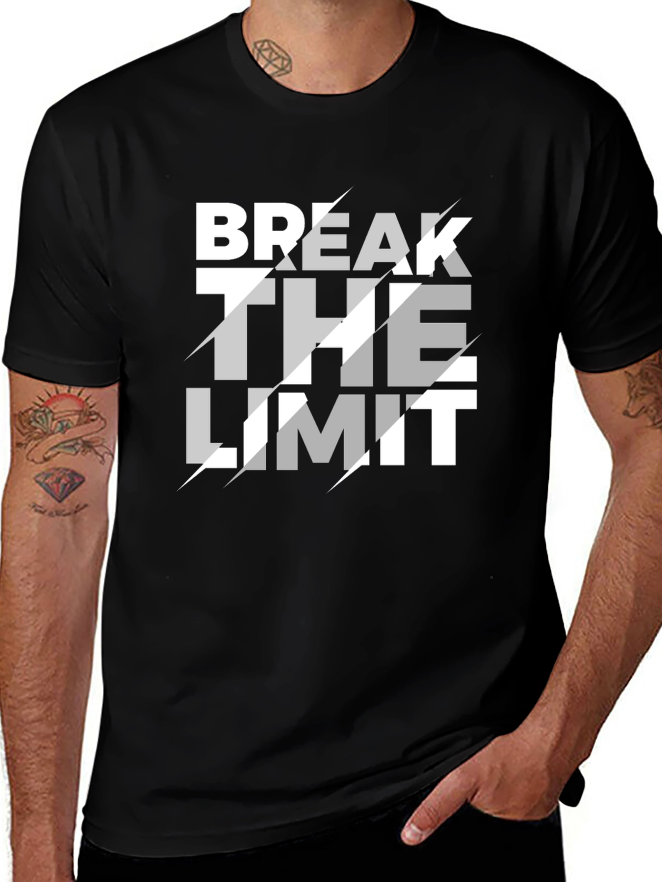 Variant 7 of Break the Limit Graphic Tee - Black
