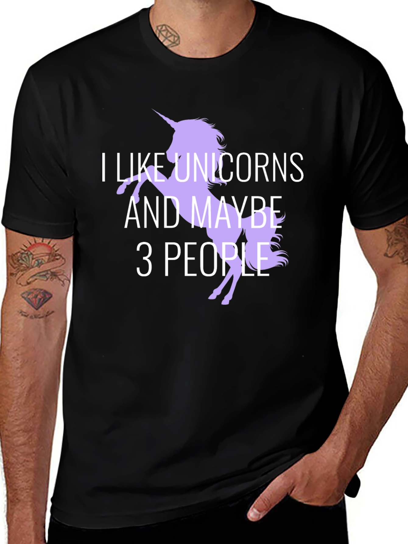 Variant 30 of I Like Unicorns T-Shirt - Funny Graphic Tee