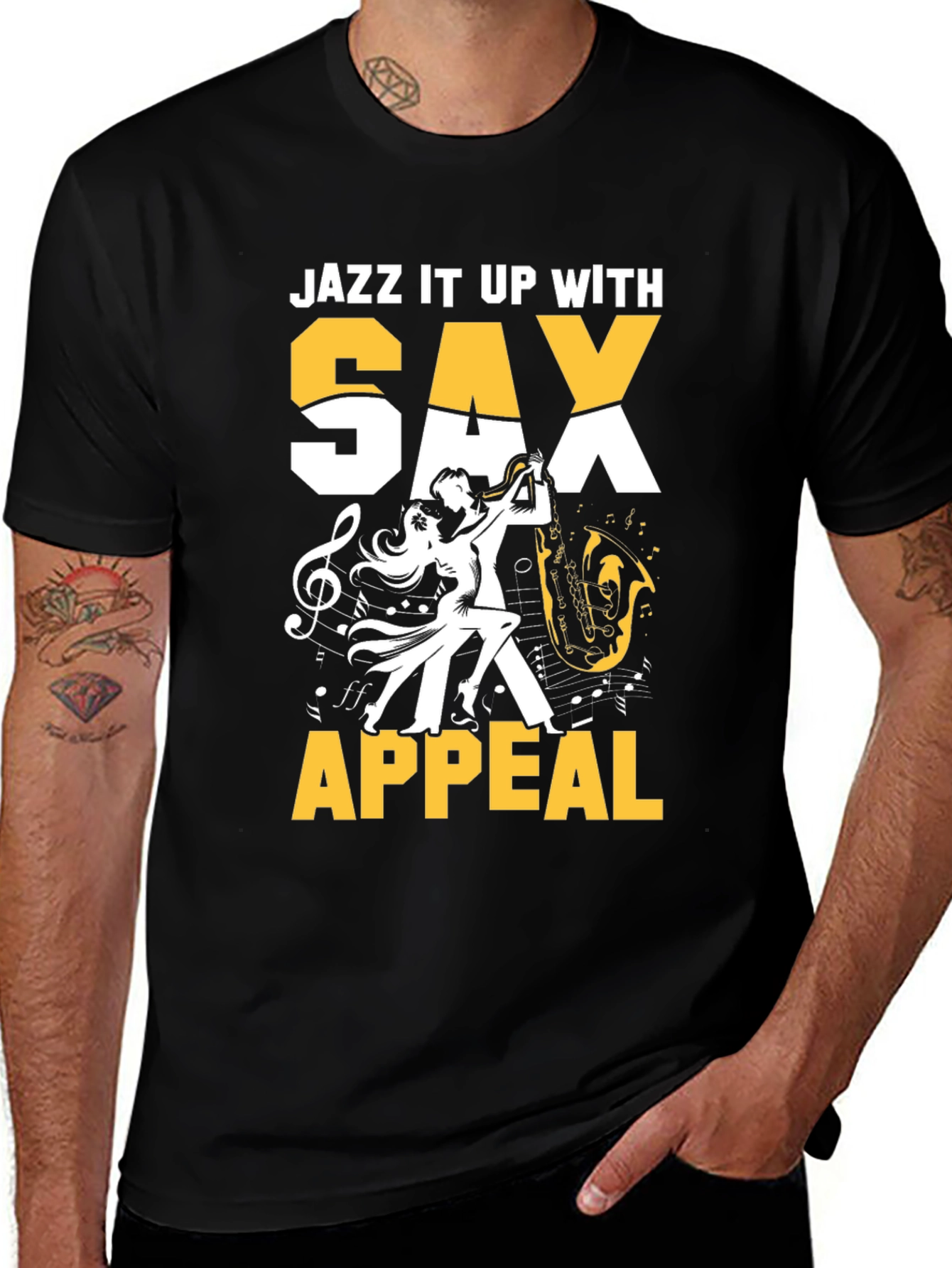 Jazz It Up With Sax Appeal Graphic T-Shirt