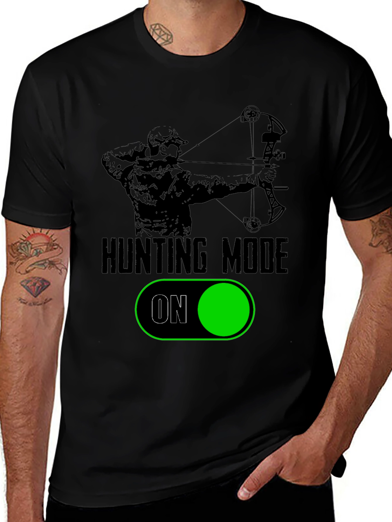 Variant 15 of Hunting Mode On Graphic Tee
