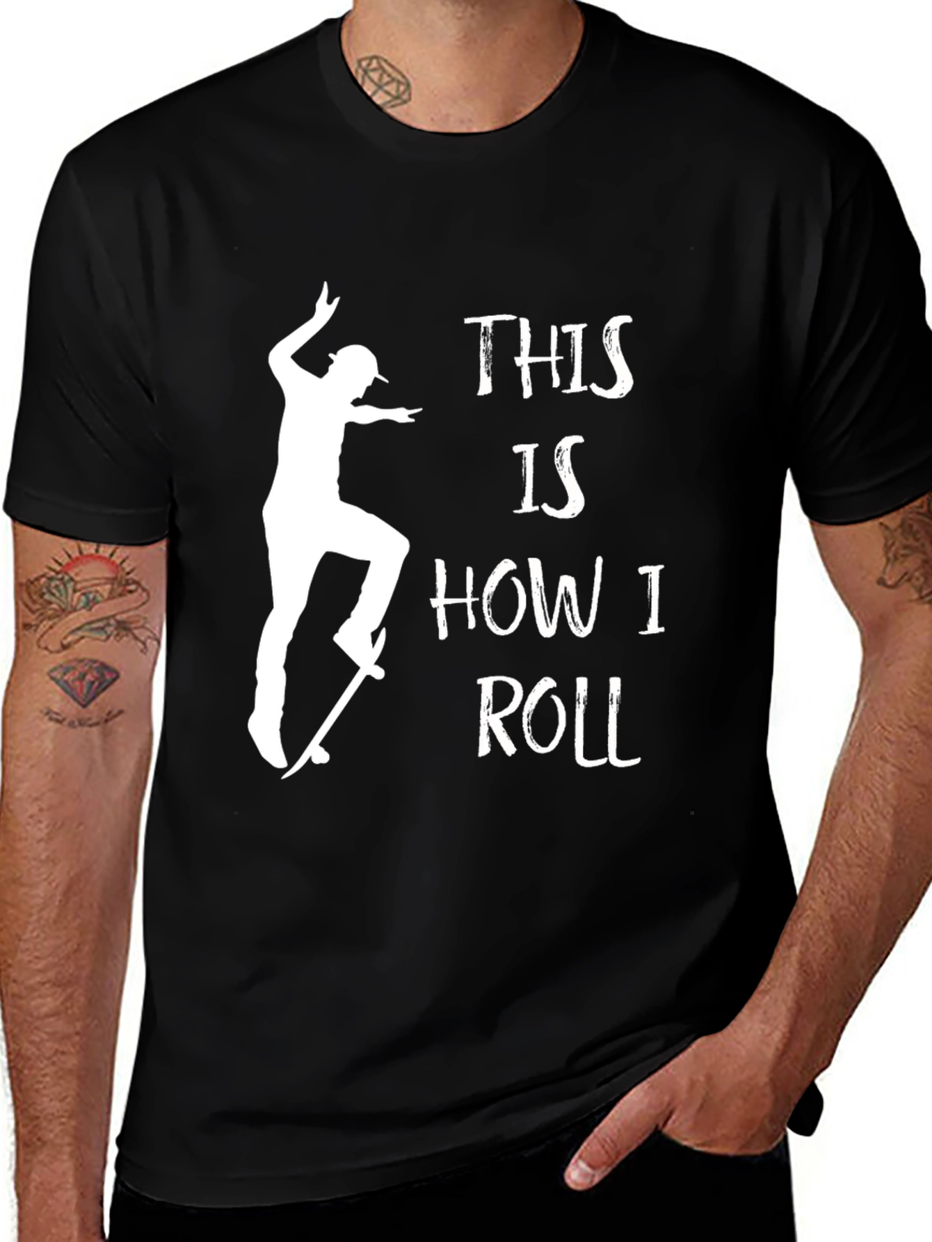 Variant 15 of This is How I Roll Skateboarder Graphic Tee