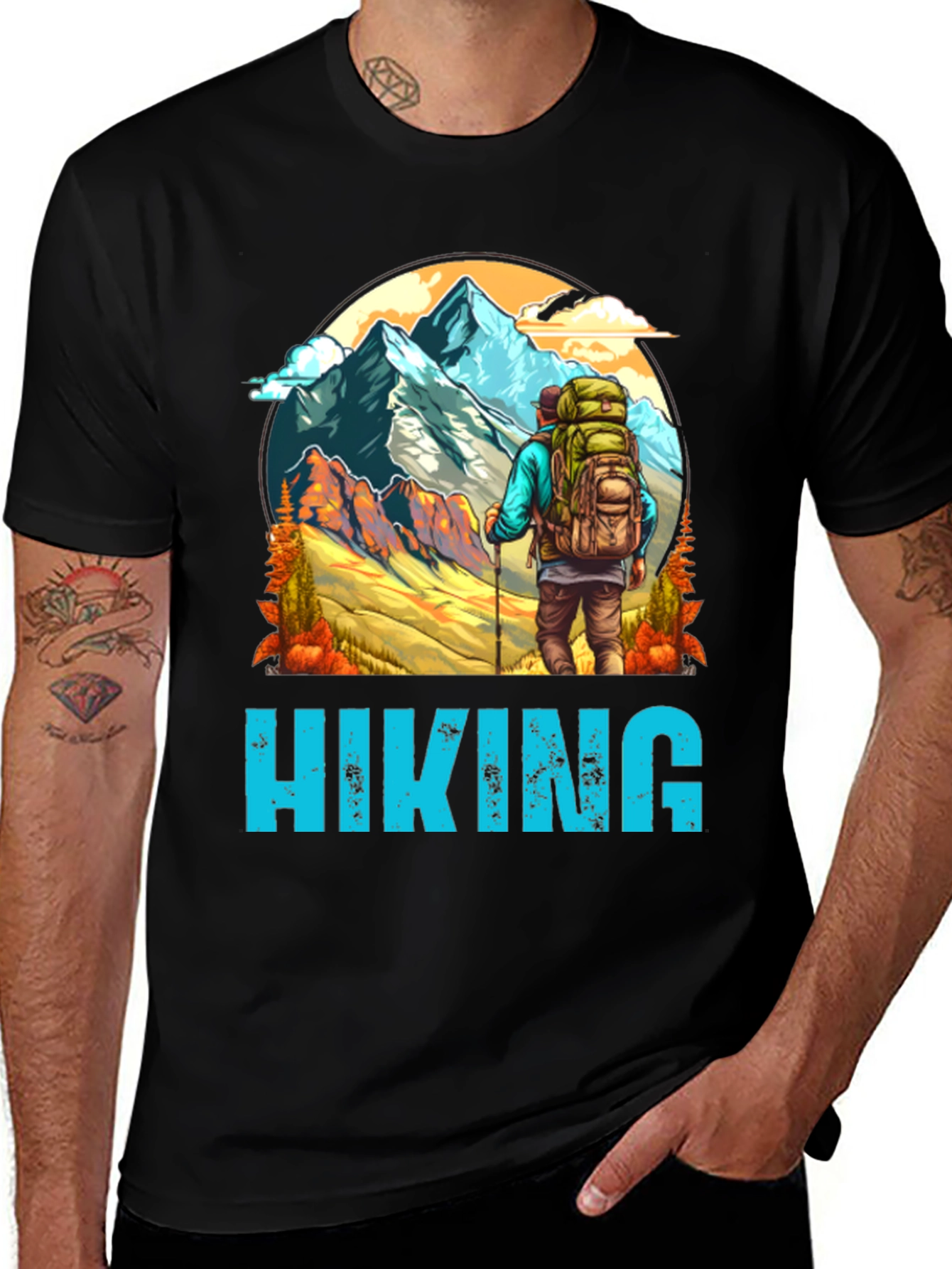 Variant 20 of Hiking Graphic Tee - Mountain Adventure Shirt