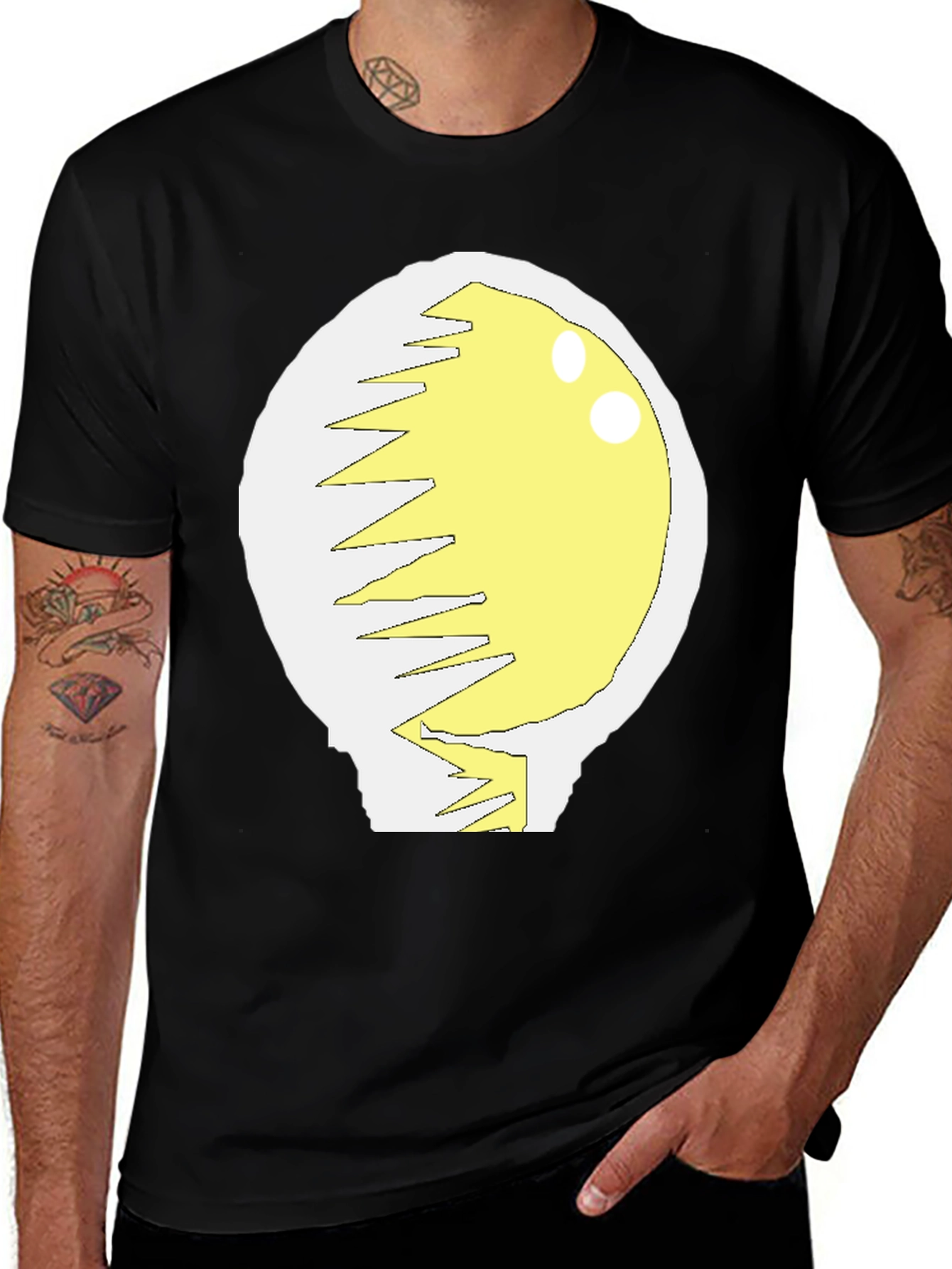 Variant 13 of Cracked Egg Graphic T-Shirt - Novelty Design