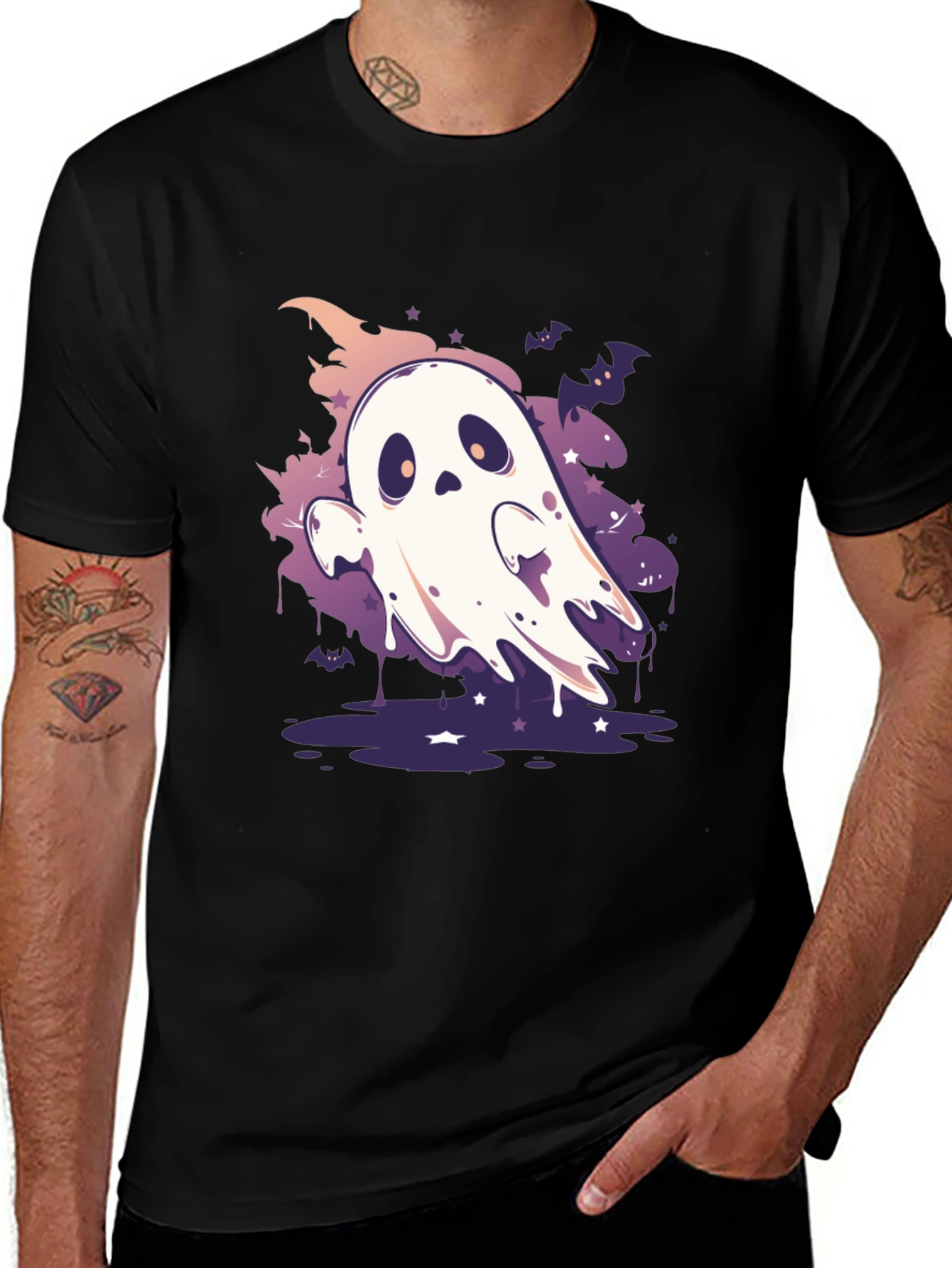 Ghost Graphic Tee - Halloween Fun