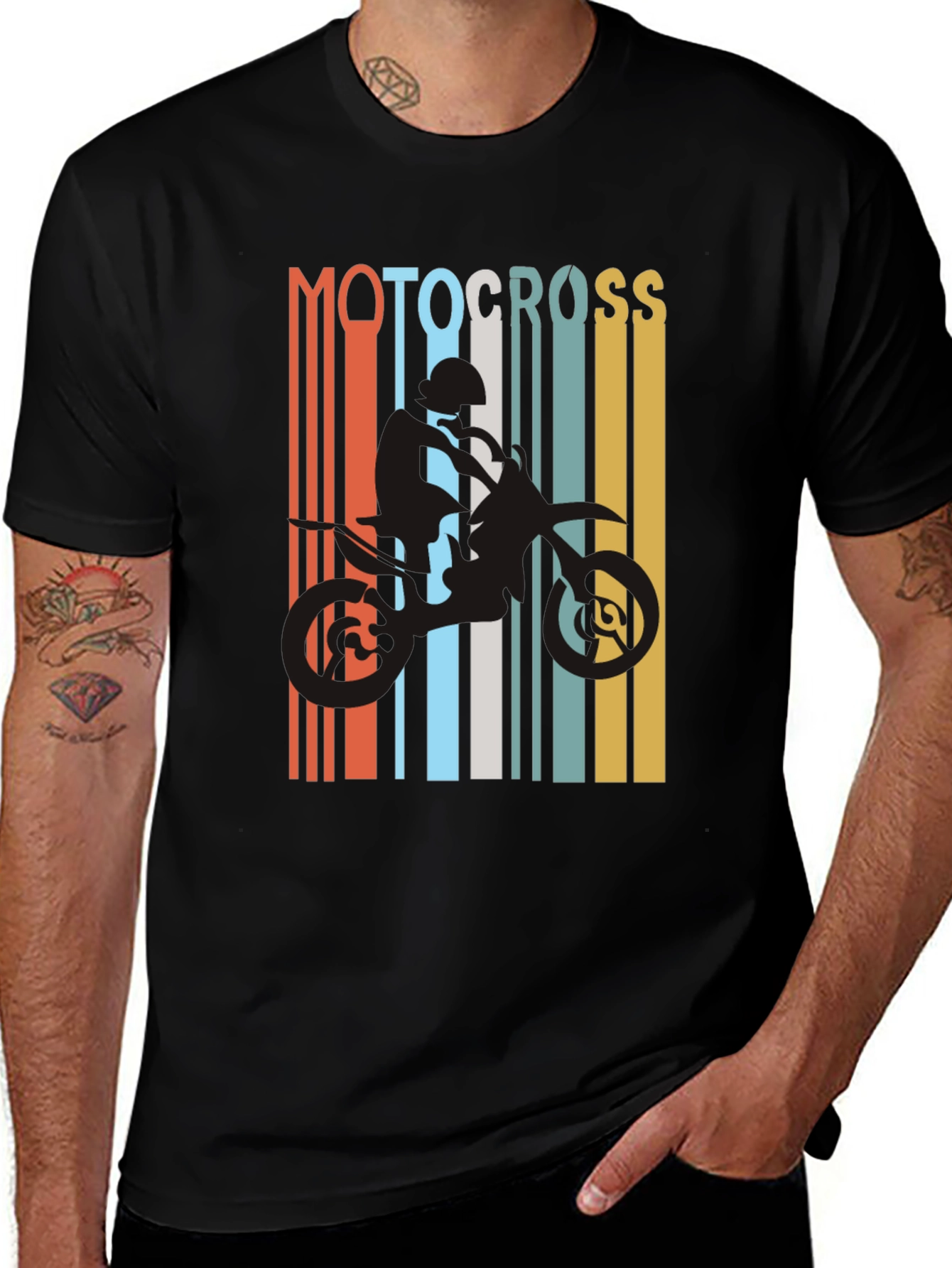 Variant 9 of Motocross Rider Graphic Tee - Stylish Biker T-Shirt