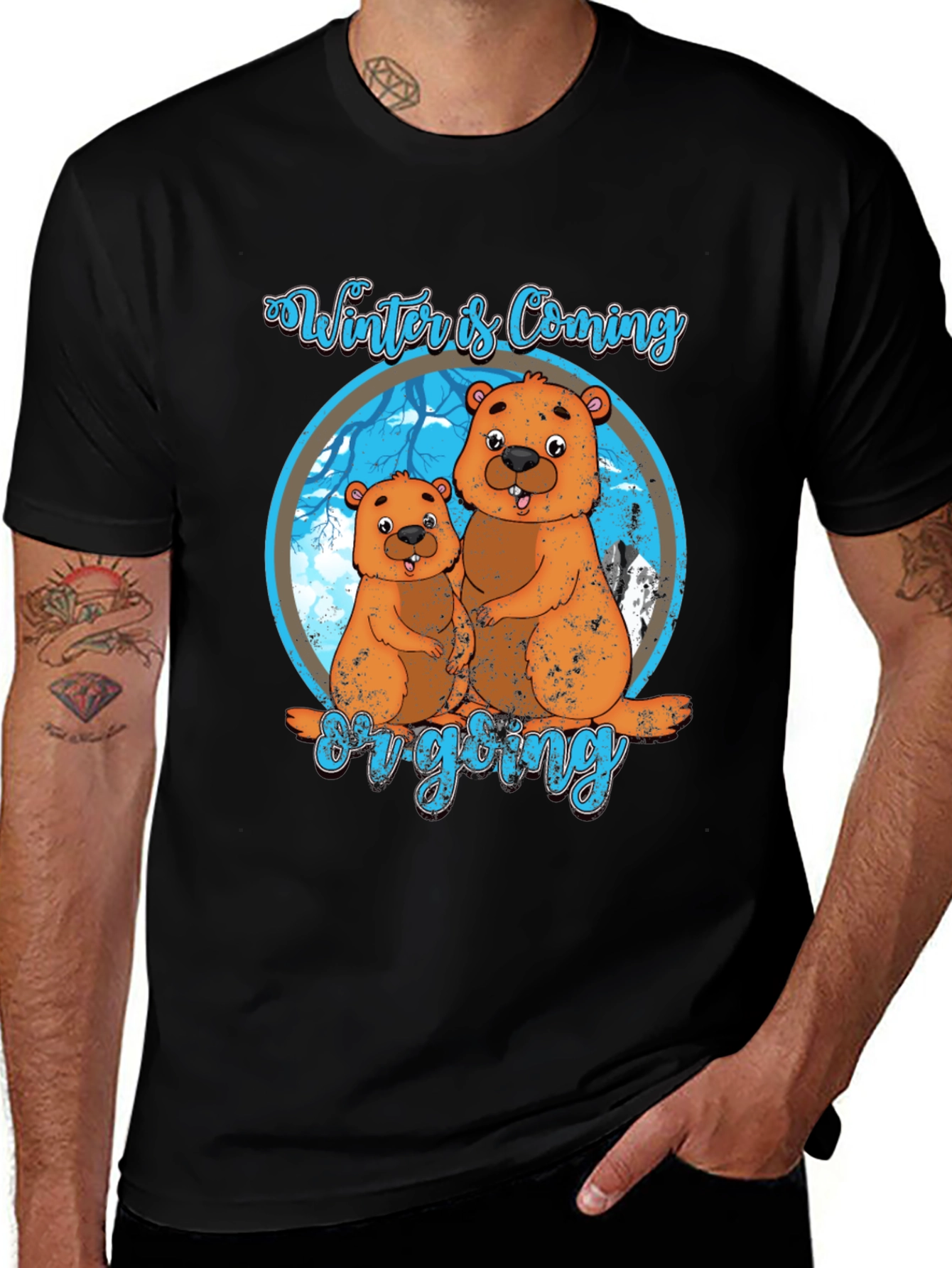 Variant 26 of Winter is Coming Groundhog T-Shirt