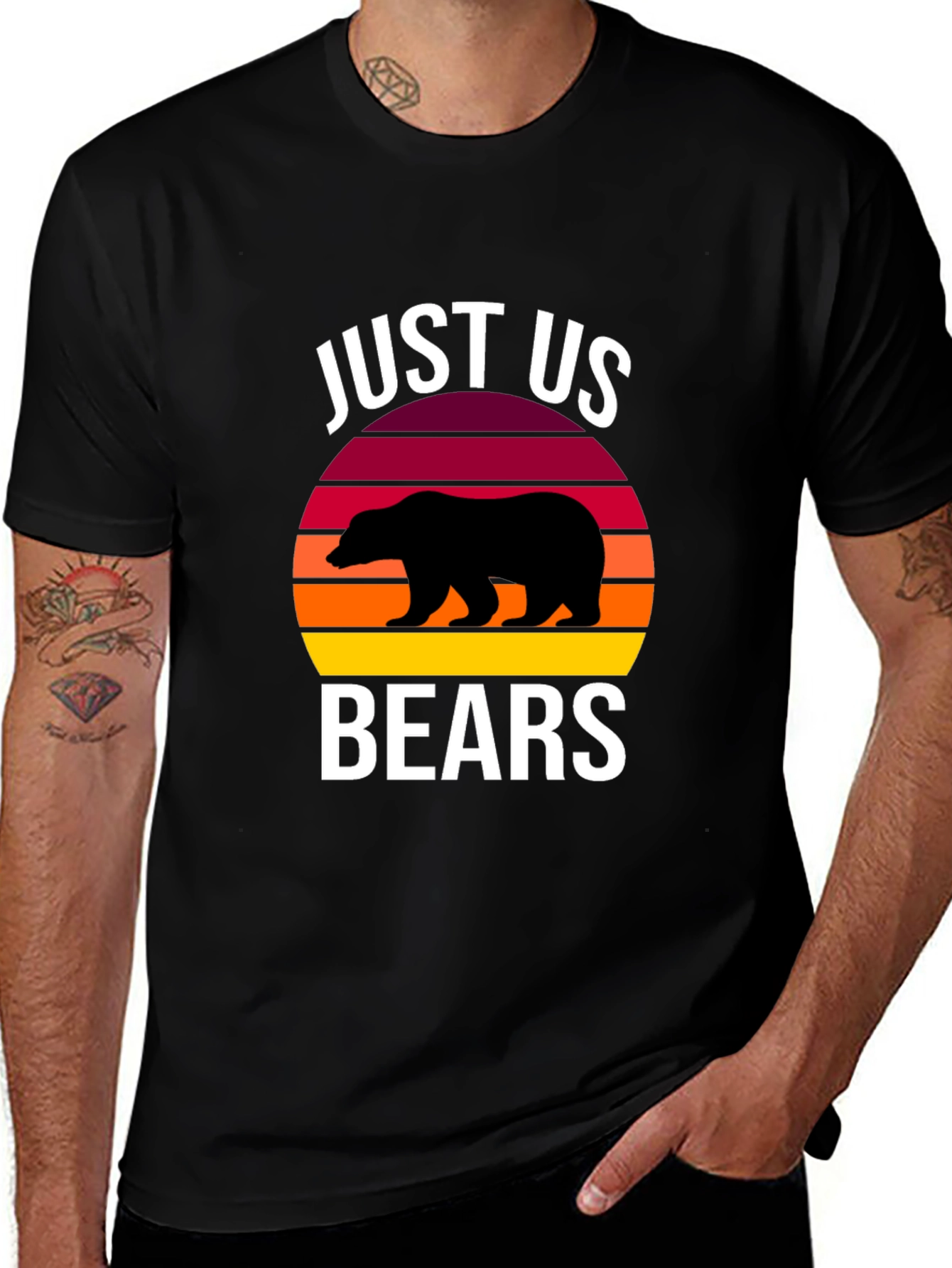 Variant 24 of Just Us Bears T-Shirt - Sunset Bear Tee