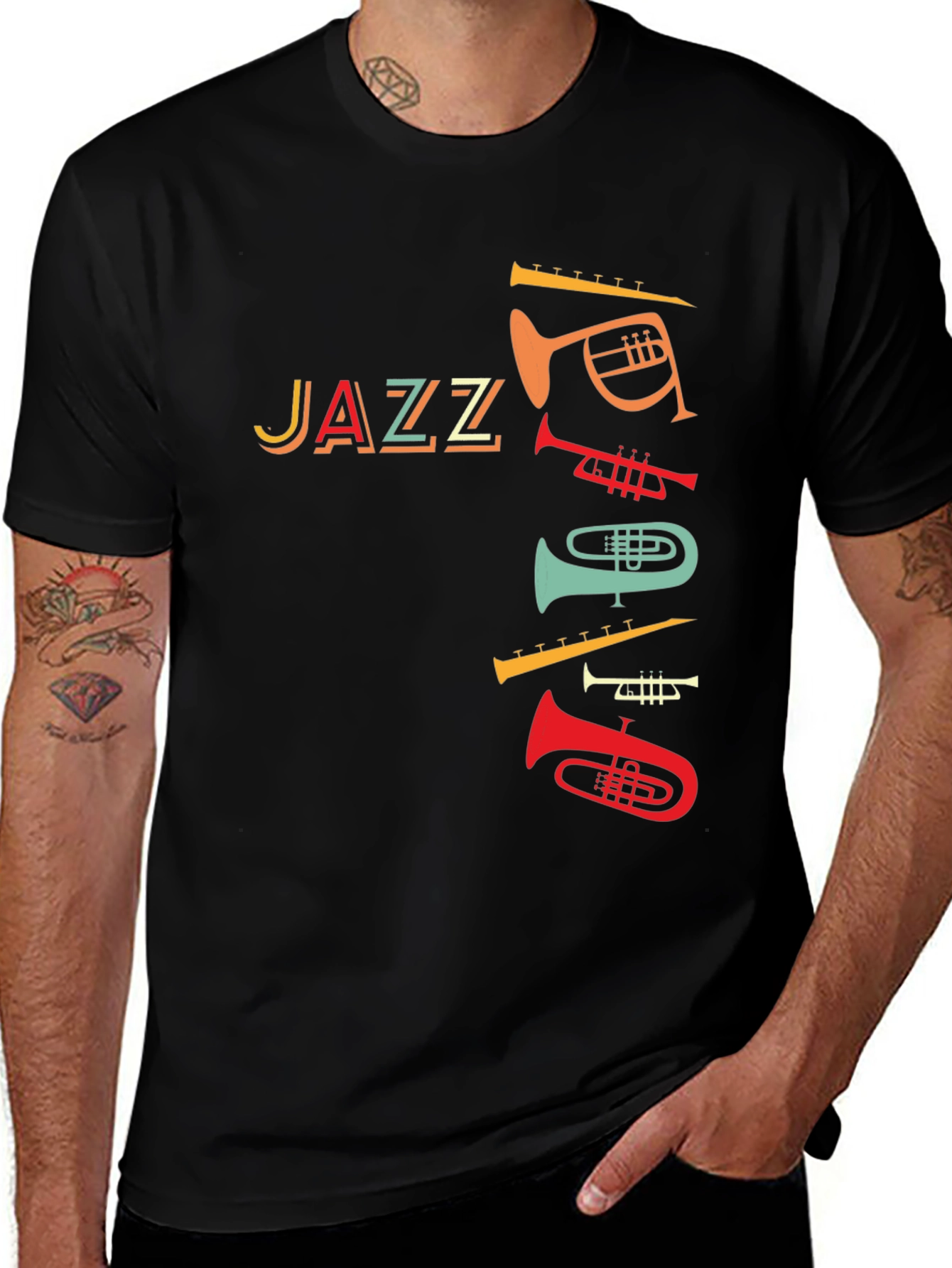 Variant 17 of Jazz Music T-Shirt - Retro Band Tee