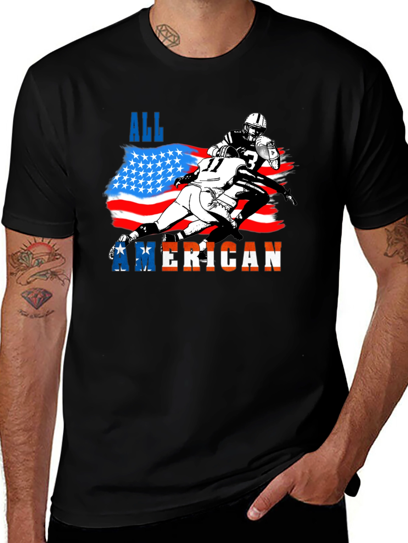 All American Football Graphic Tee