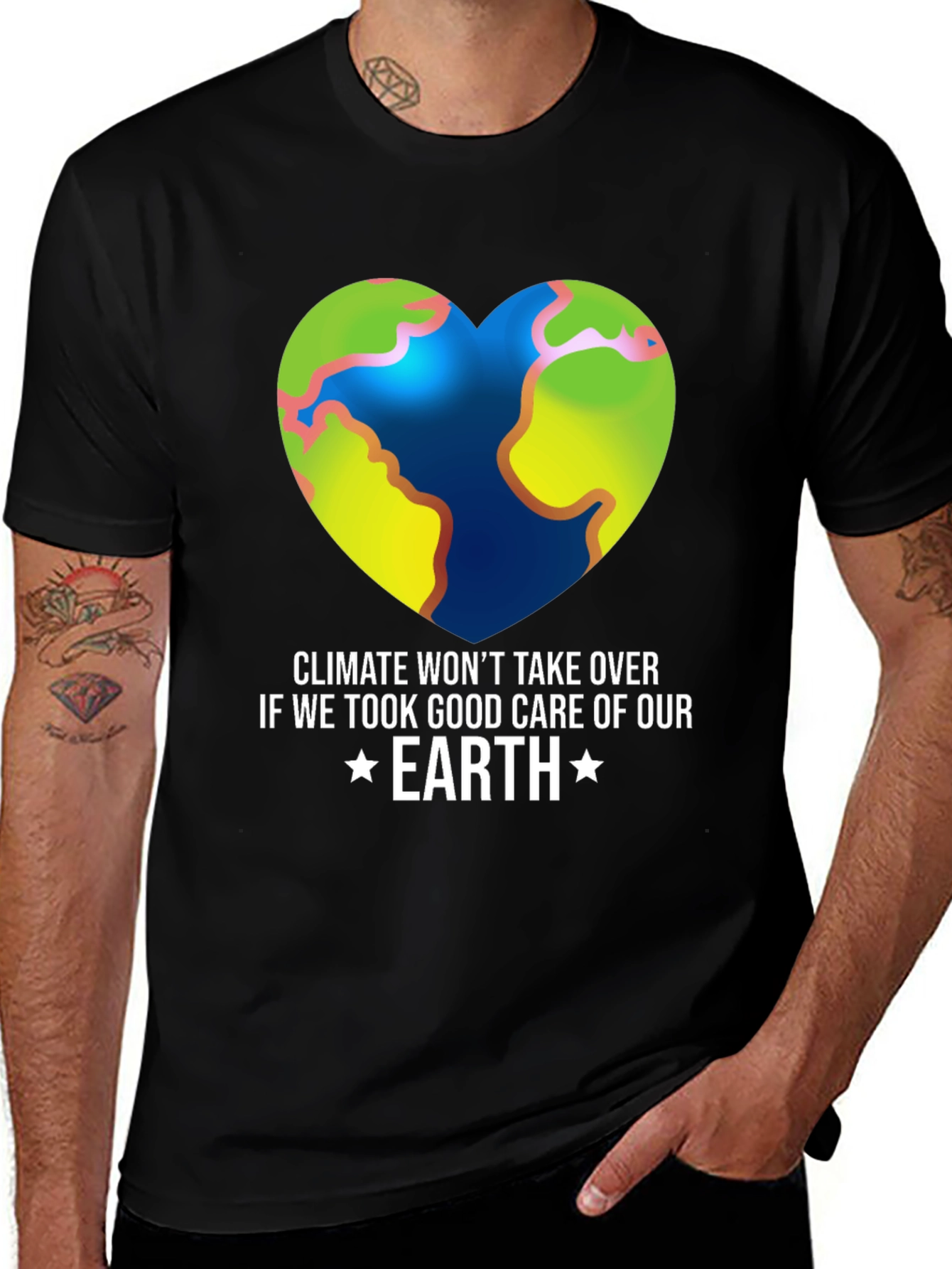 Climate Change Awareness Earth Graphic Tee