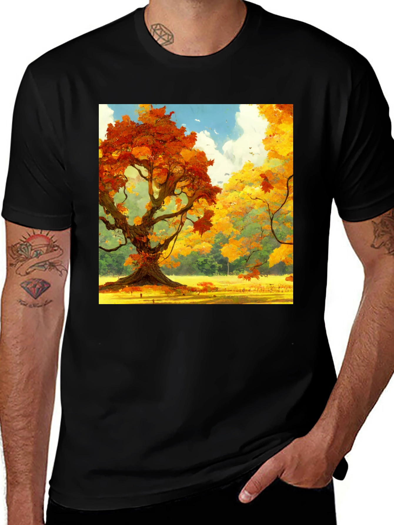Variant 15 of Autumn Tree Graphic Tee