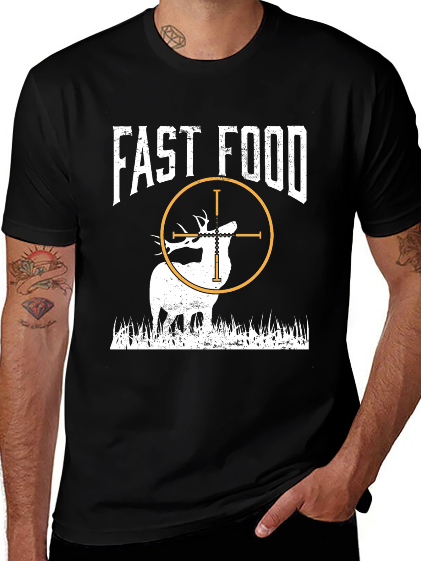 Variant 18 of Fast Food Deer Hunting T-Shirt