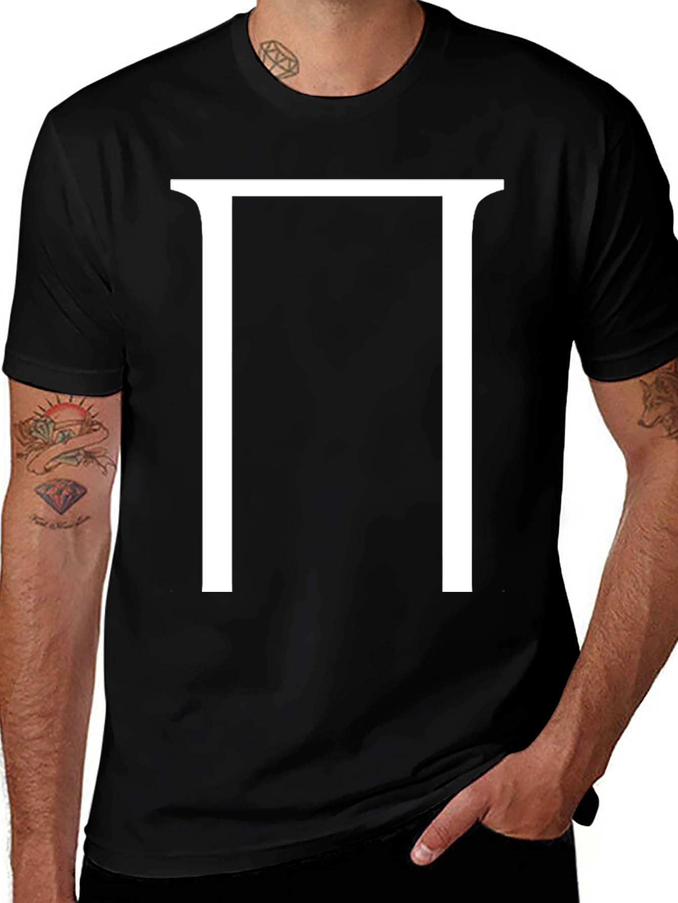 Variant 17 of Bold Pi Symbol T-Shirt - Stylish Math Tee
