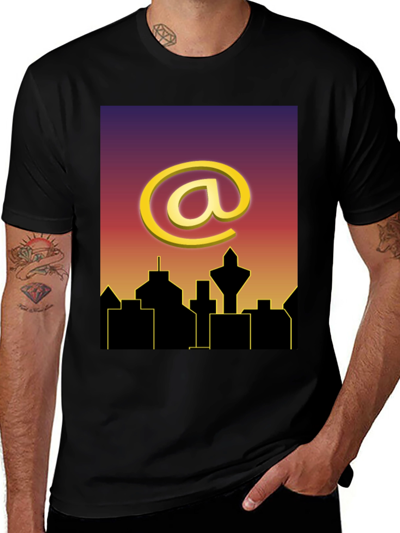 Variant 27 of Cityscape @ Symbol T-Shirt - Urban Style