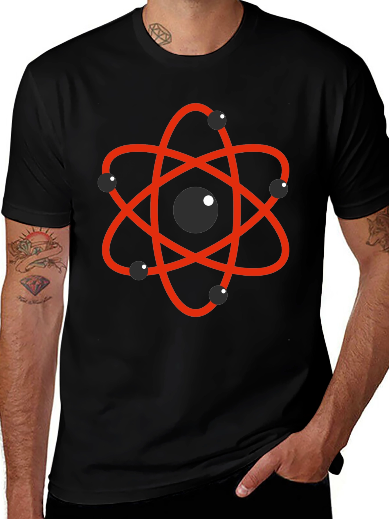 Variant 11 of Atomic Design Black T-Shirt