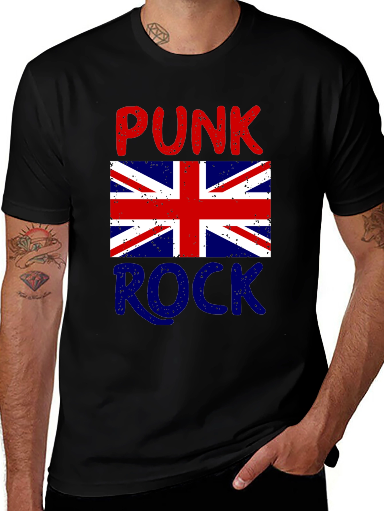 Punk Rock UK Flag T-Shirt