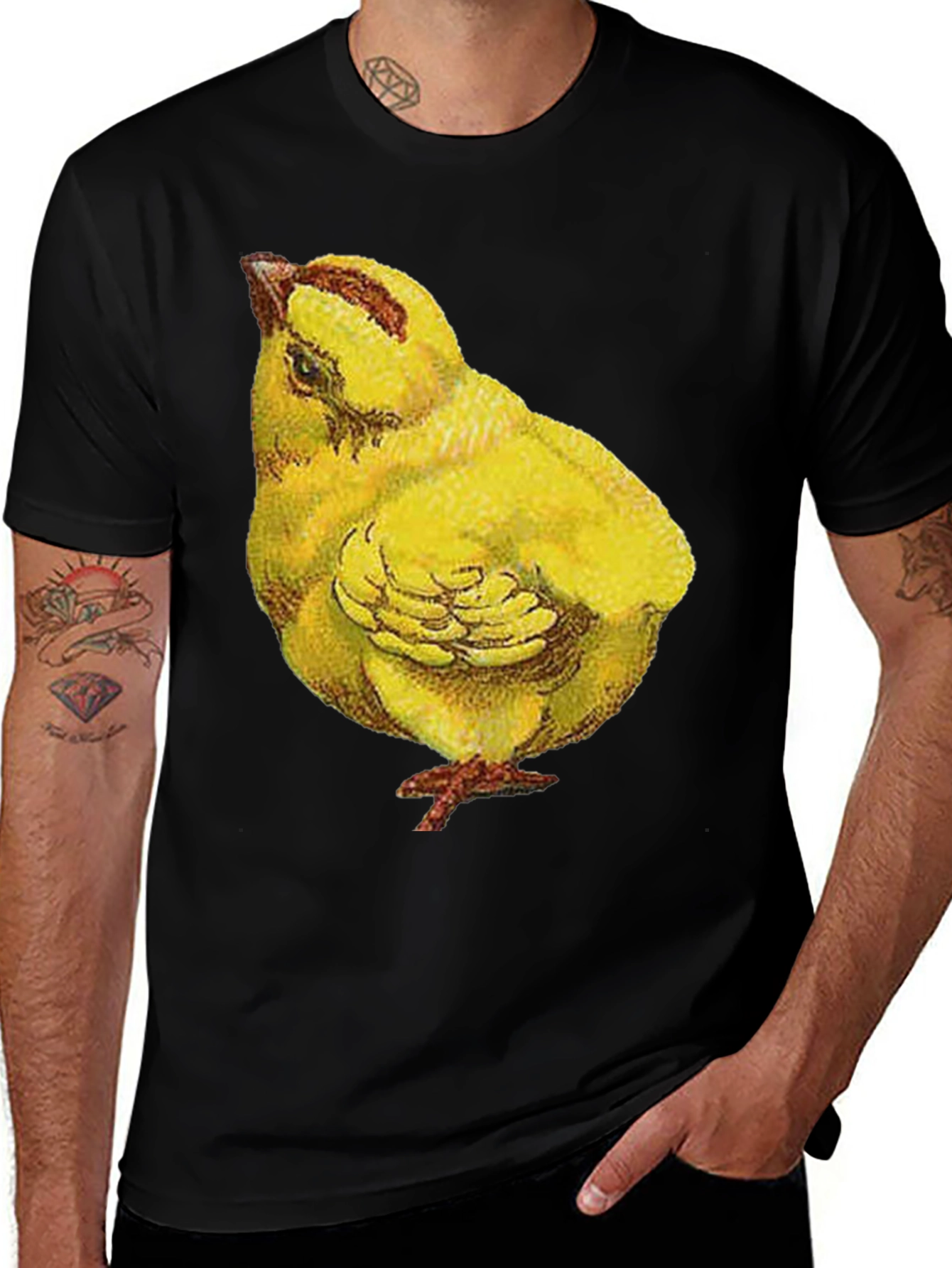 Variant 24 of Chick Graphic T-Shirt - Black