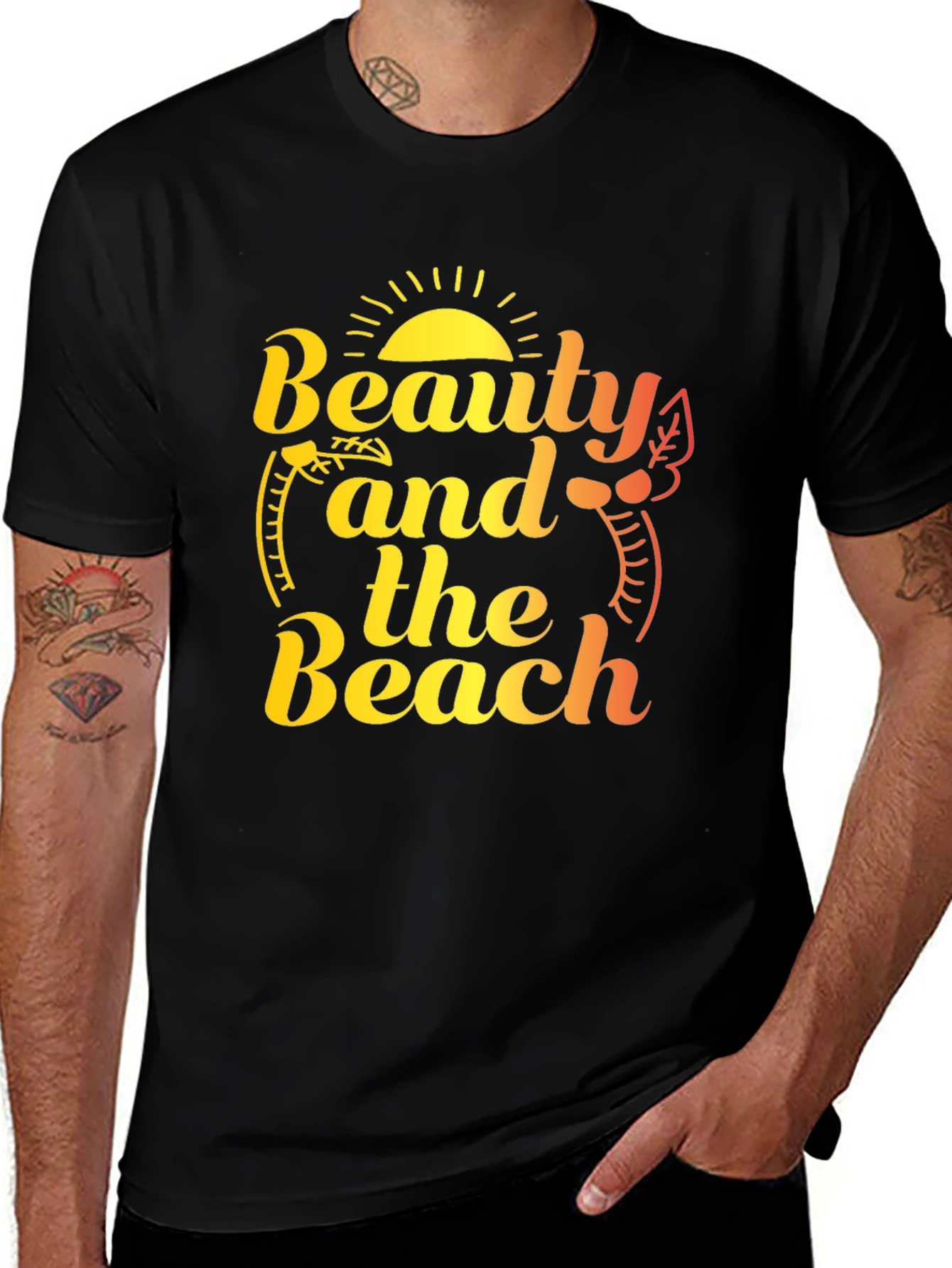 Variant 18 of Beauty and the Beach Graphic Tee