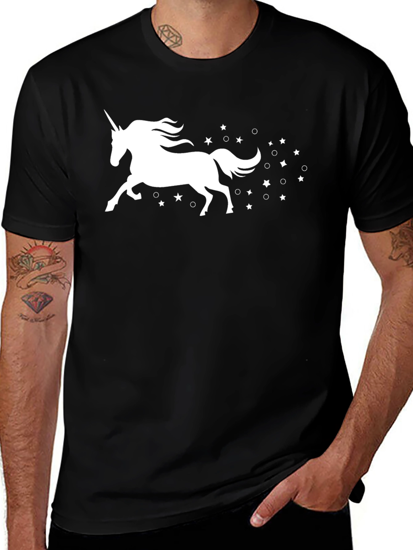 Variant 29 of Unicorn & Stars Graphic T-Shirt