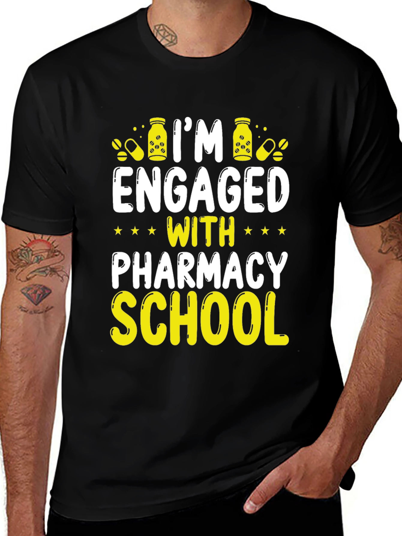 Variant 23 of Pharmacy School Engagement T-Shirt