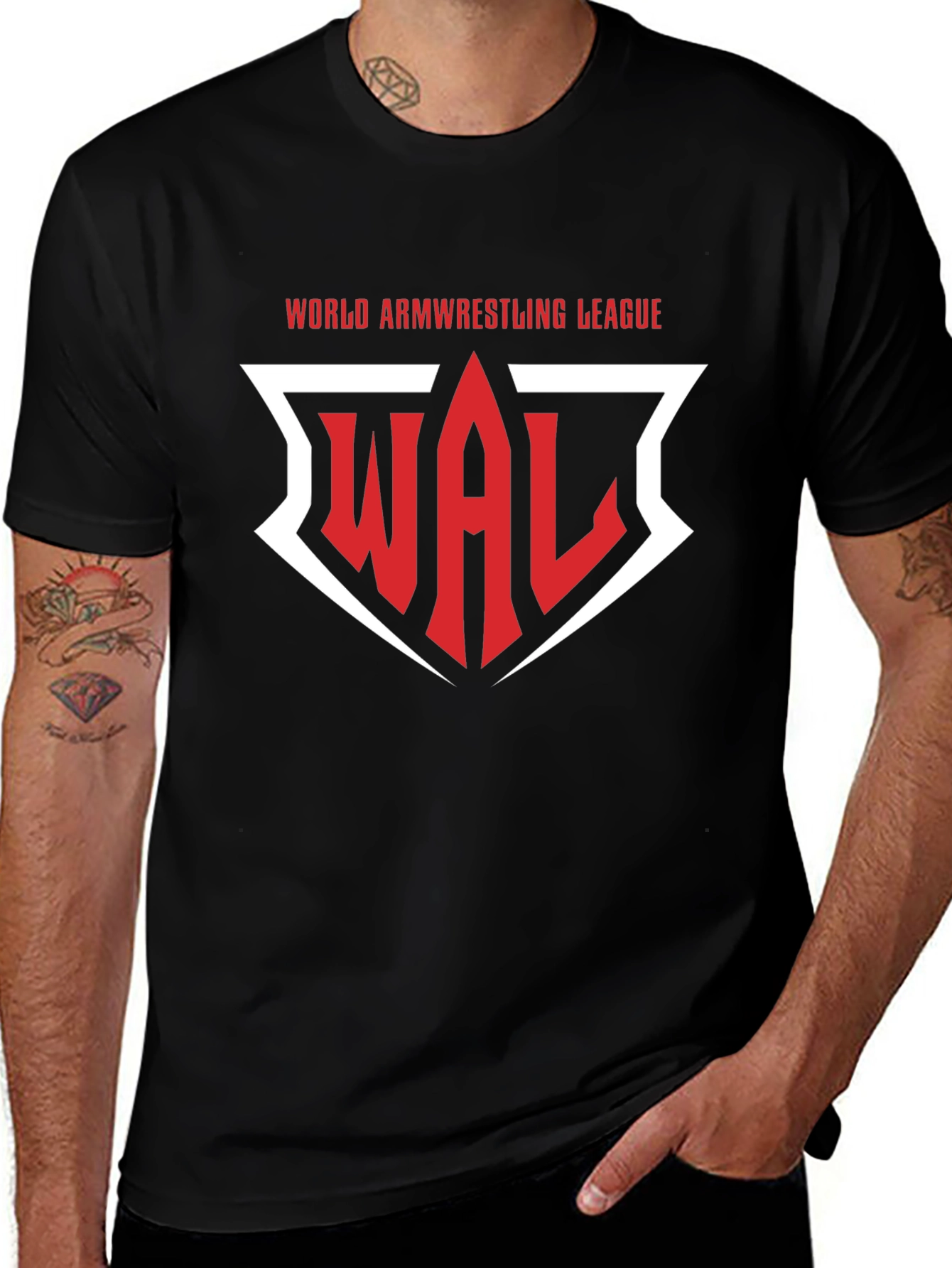 World Armwrestling League WAL Logo T-Shirt