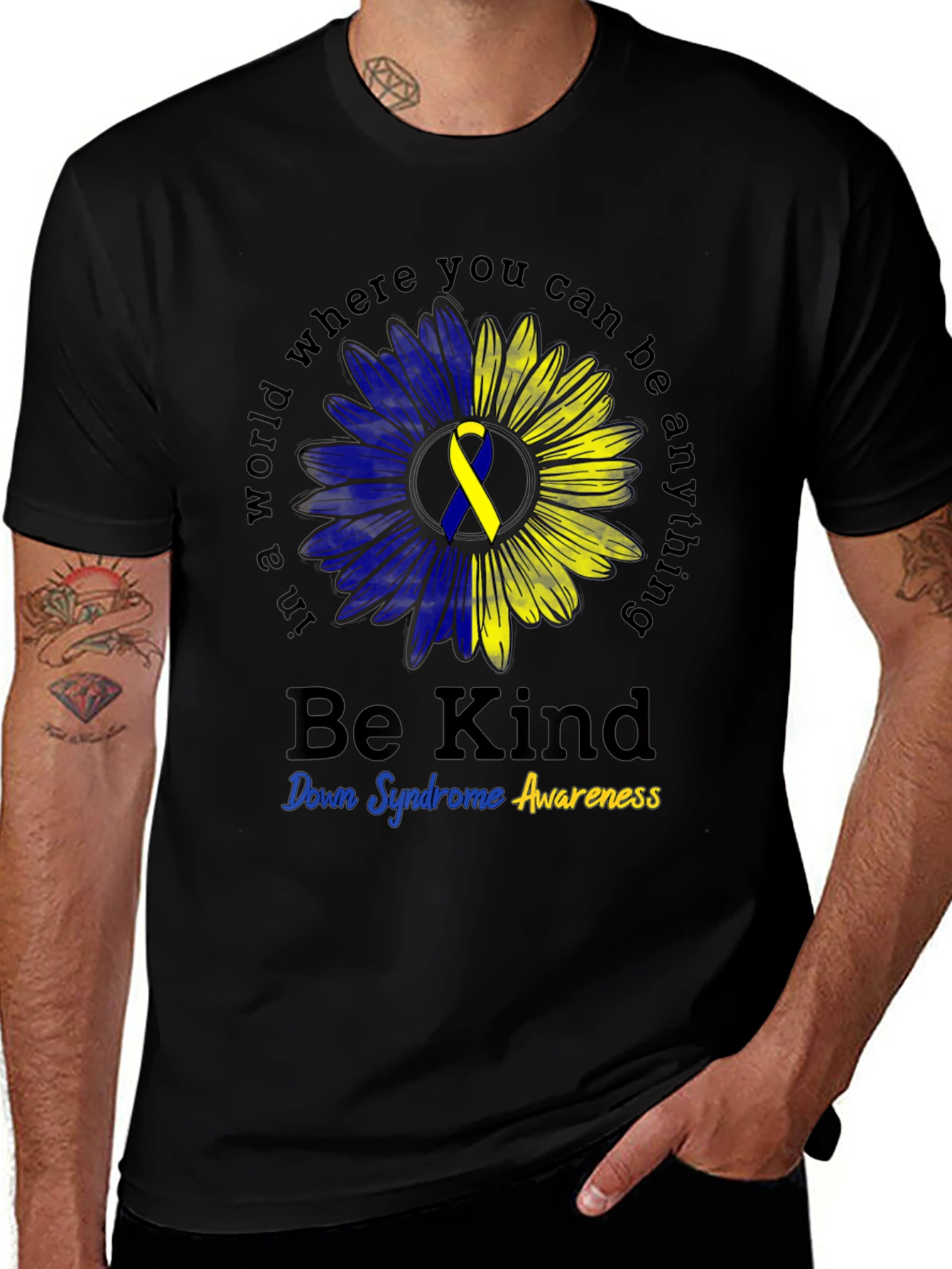 Be Kind Down Syndrome Awareness T-Shirt