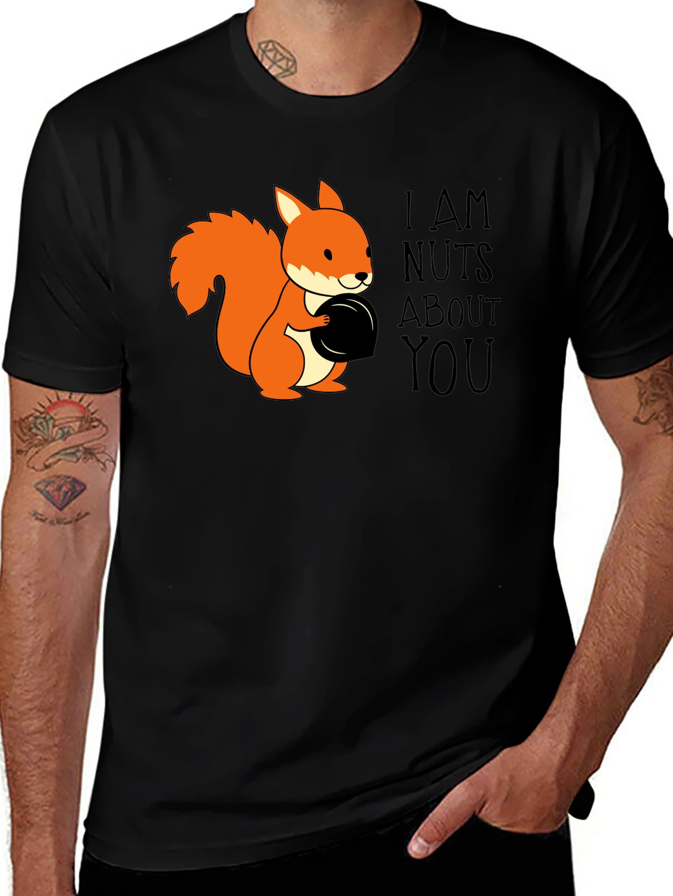Variant 18 of I Am Nuts About You Squirrel Tee