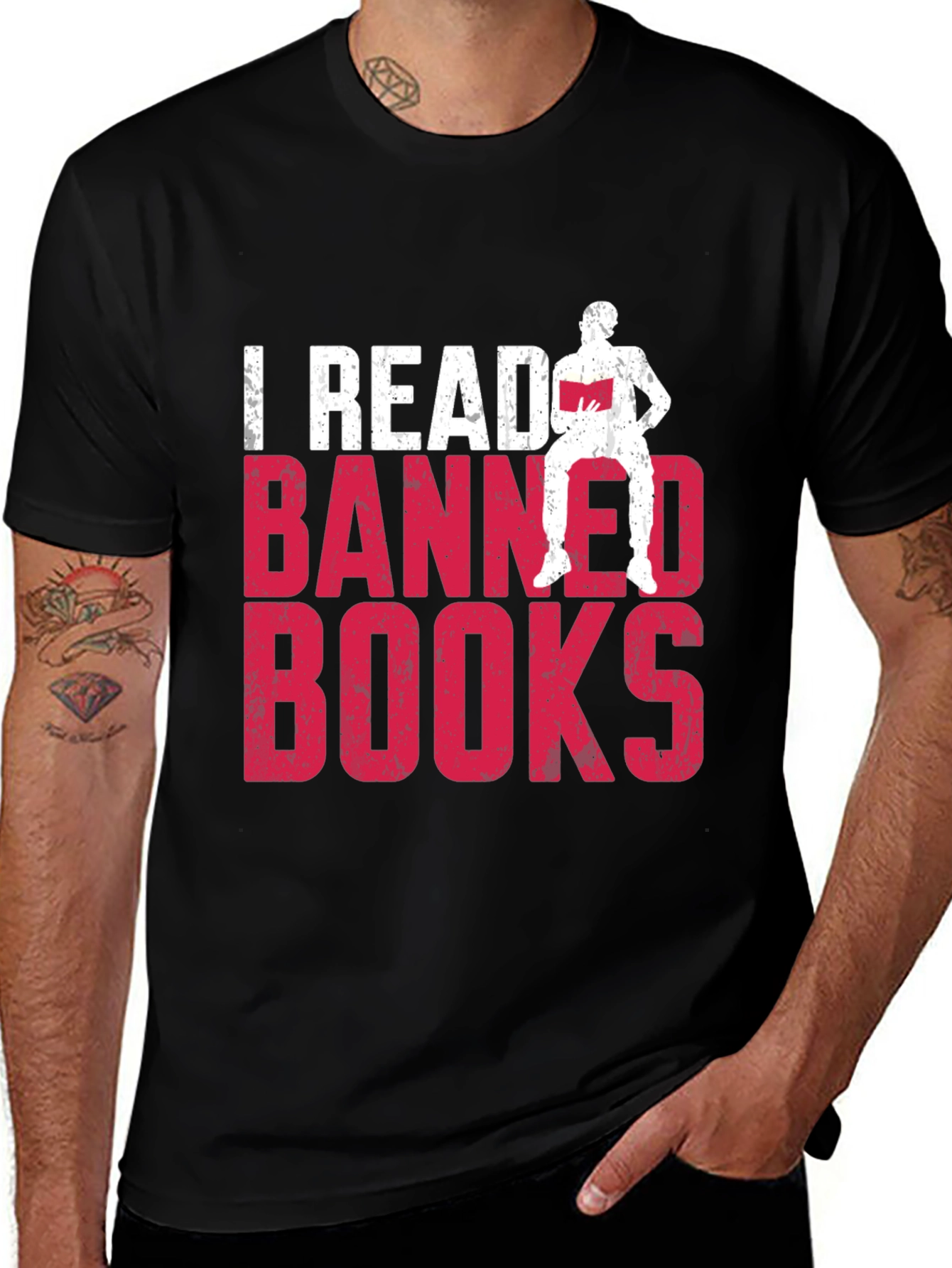 Variant 8 of I Read Banned Books Graphic Tee