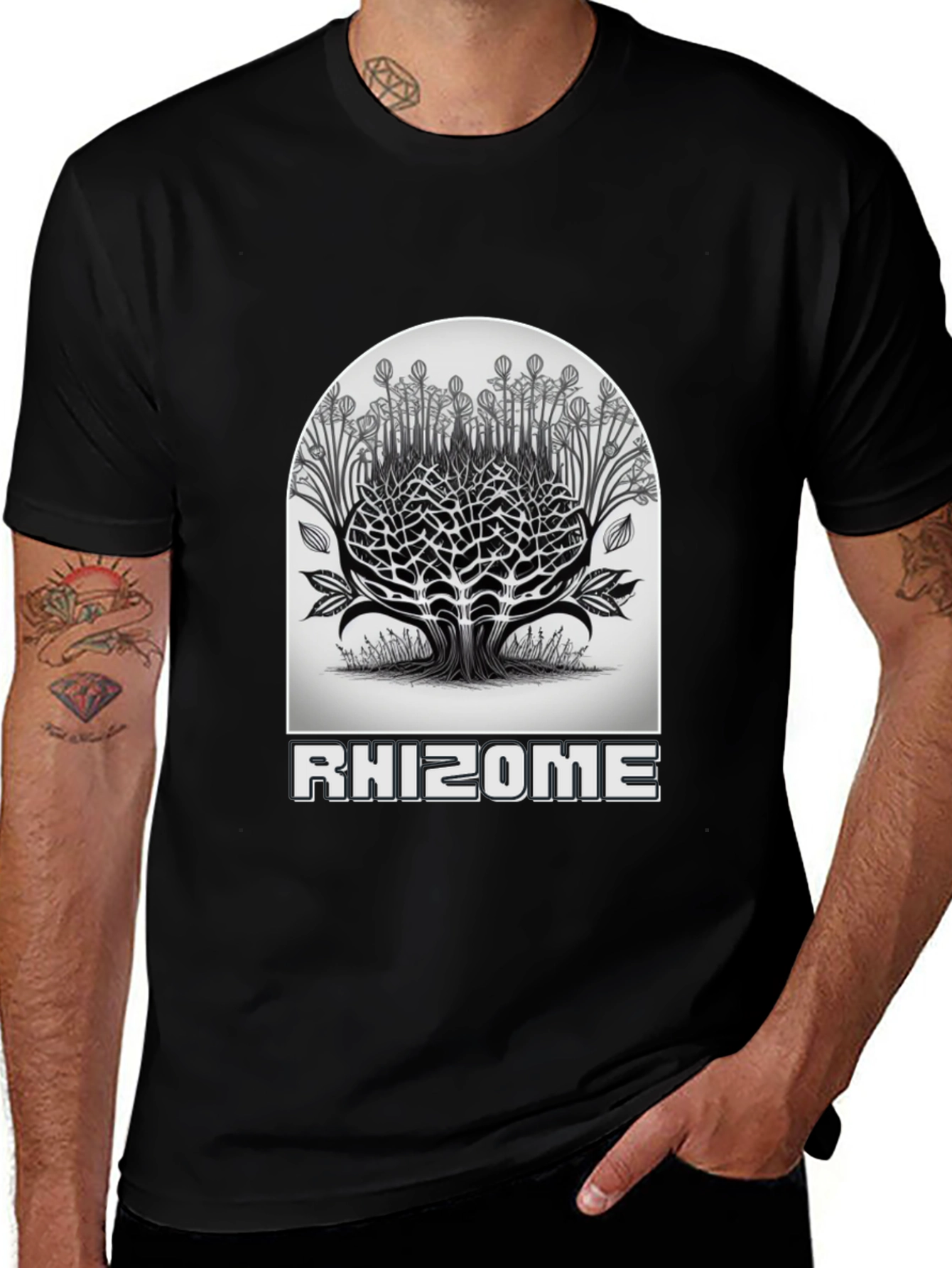 Variant 30 of Rhizome Graphic Tee - Organic Style